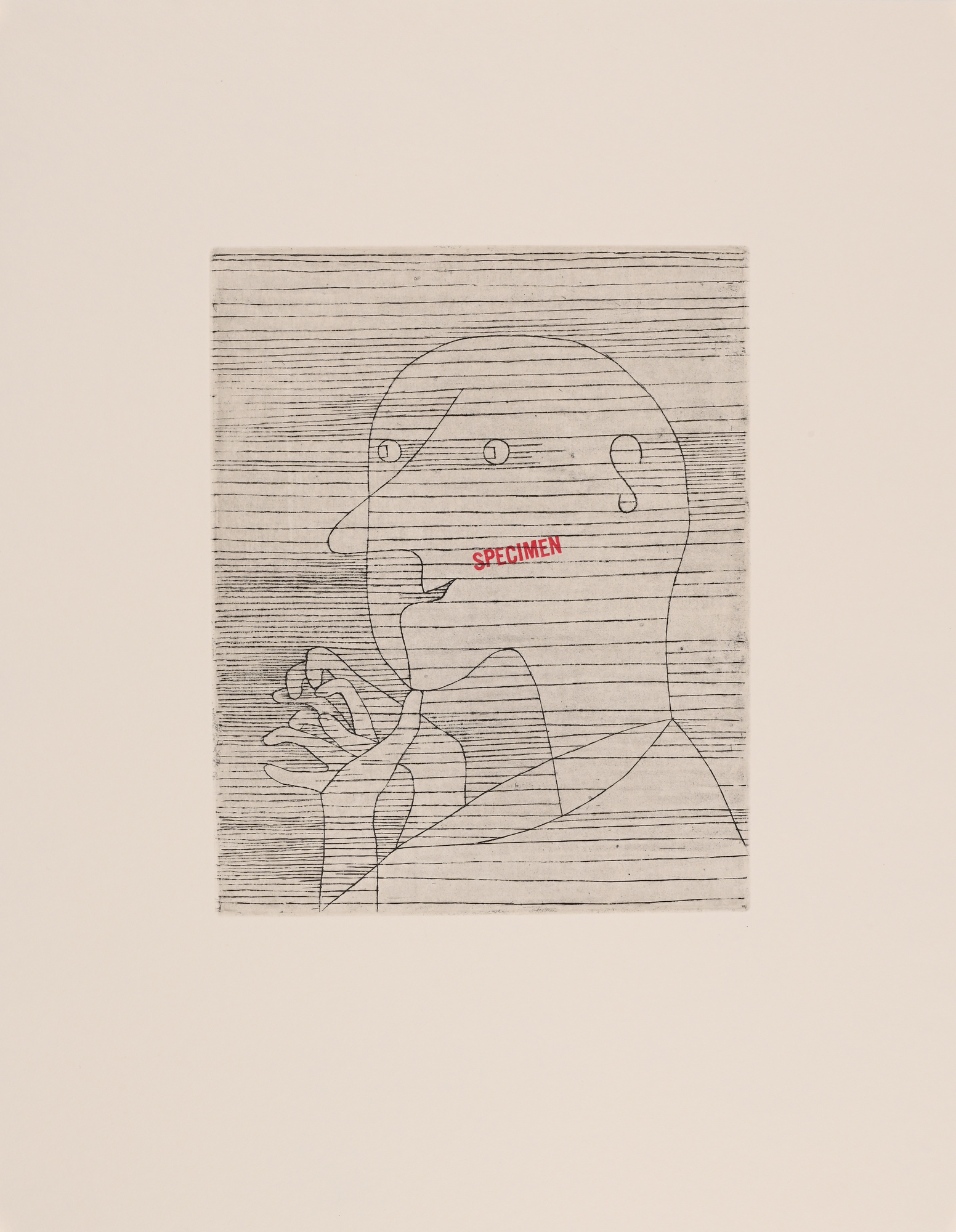 Grafik 20. / 21. Jh., 5 Werke: Dieter Roth, So!, 1994; Mario Sala, 3 Fountains, 2000; Thomas Hirschhorn, 33 Expositions dans l'espace public, 1998; Ilona Ruegg, Saum, 1995; Ian Anüll, Specimen, 1995.