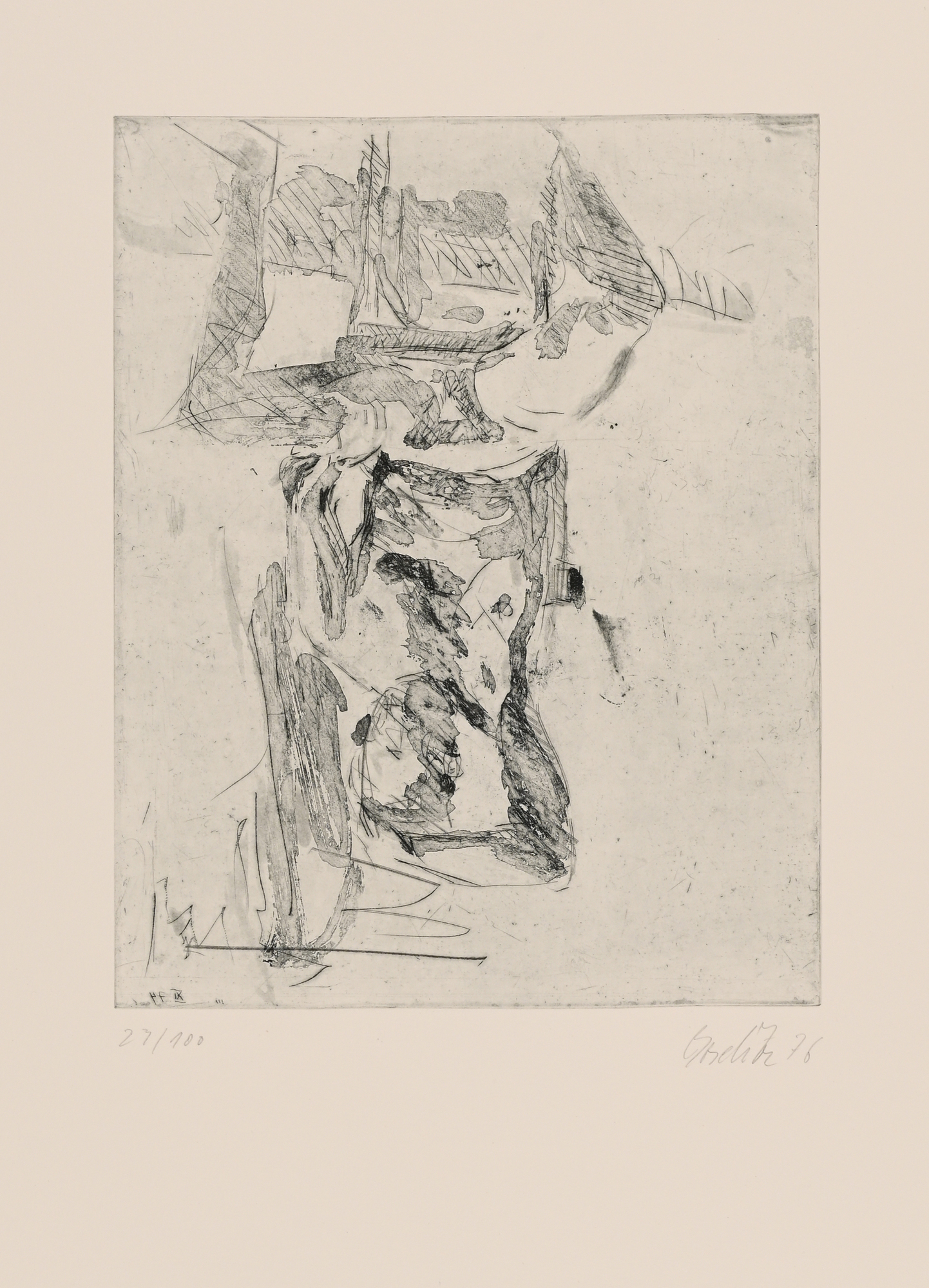 Georg Baselitz, Sitzender männlicher Akt