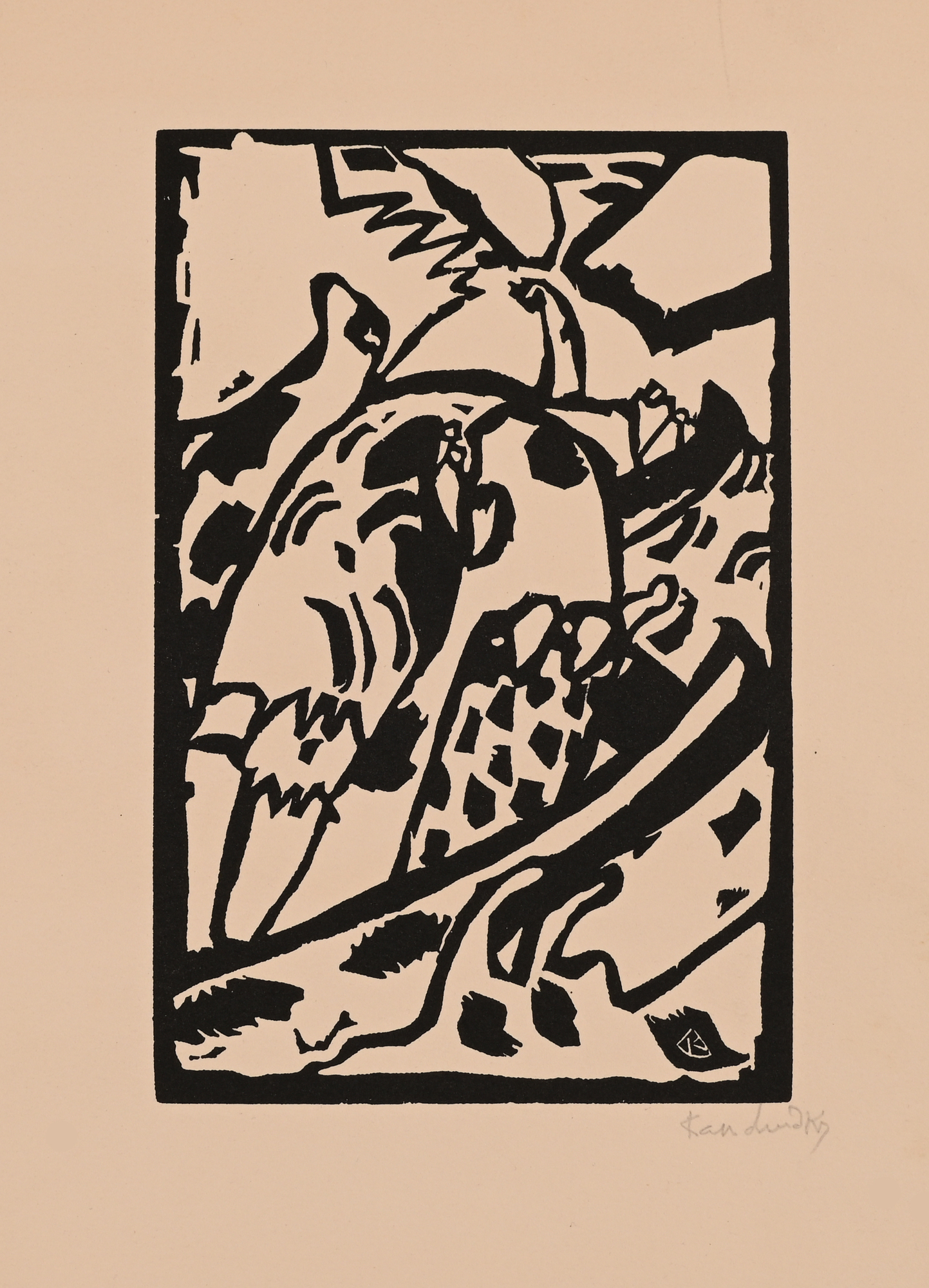 Wassily Kandinsky, 2 Blätter: Improvisation 7; Blatt aus "10 origin"