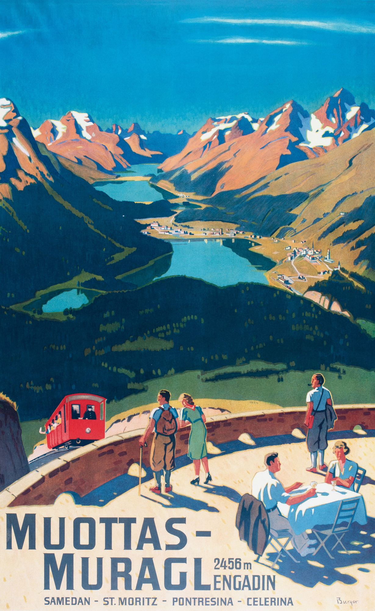 Wilhelm Friedrich Burger, Plakat. Muottas Muragl