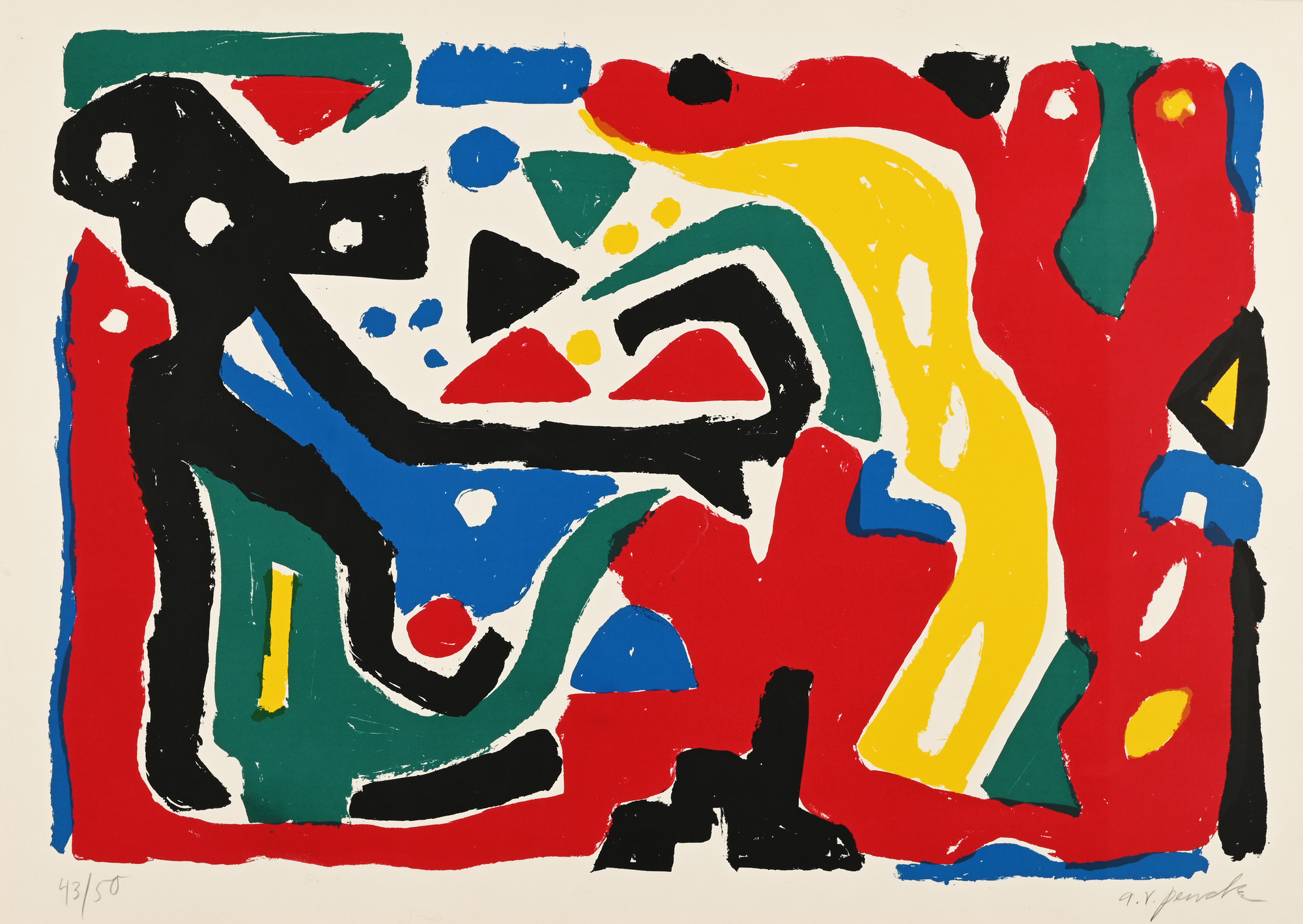 A.R. Penck, The Weak Point, aus "Expedition to the Holyland"