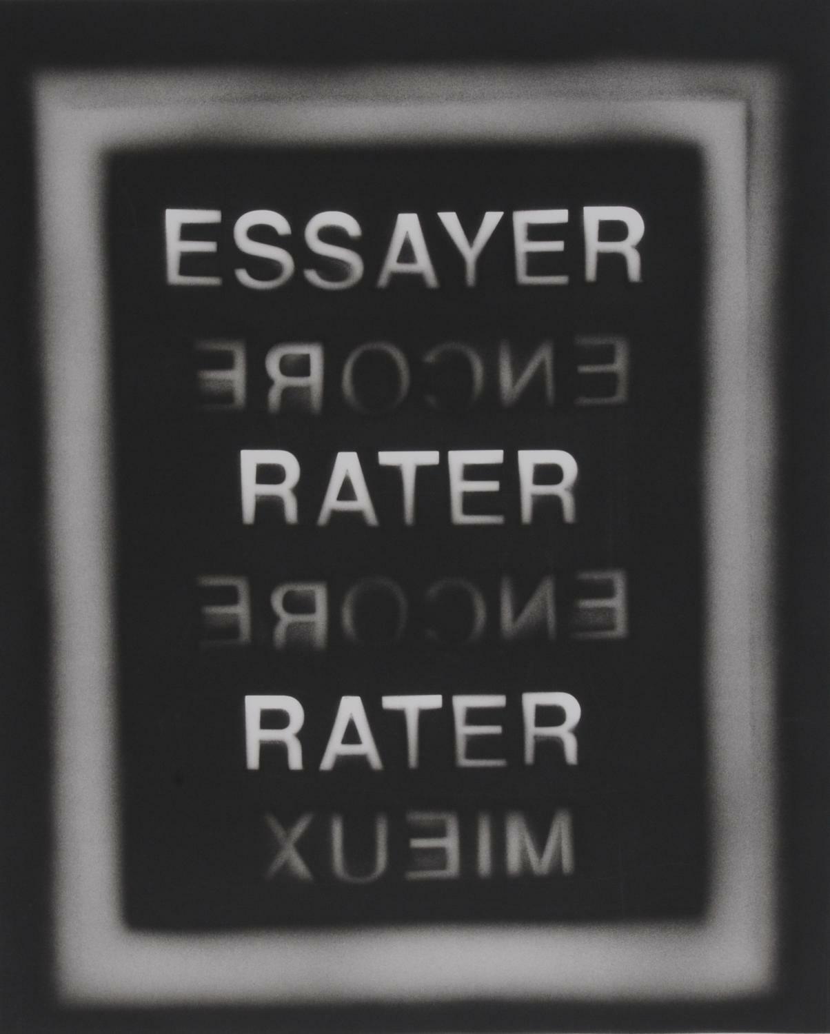 Grafik 20. / 21. Jh., 2 sheets: Didier Rittener, Essayer encore rater encore rater mieux, 2008/2009; Fabrice Gygi, Treillis, 2002