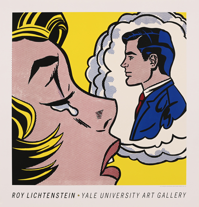 7 Ausstellungsplakate: Elisabeth Peyton (2), Richard Serra (2), Roy Lichtenstein, Vija Clemins, Robert Rauschenberg