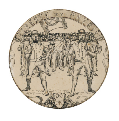 Liberté et Patrie (Entwurf für einen Schützentaler)