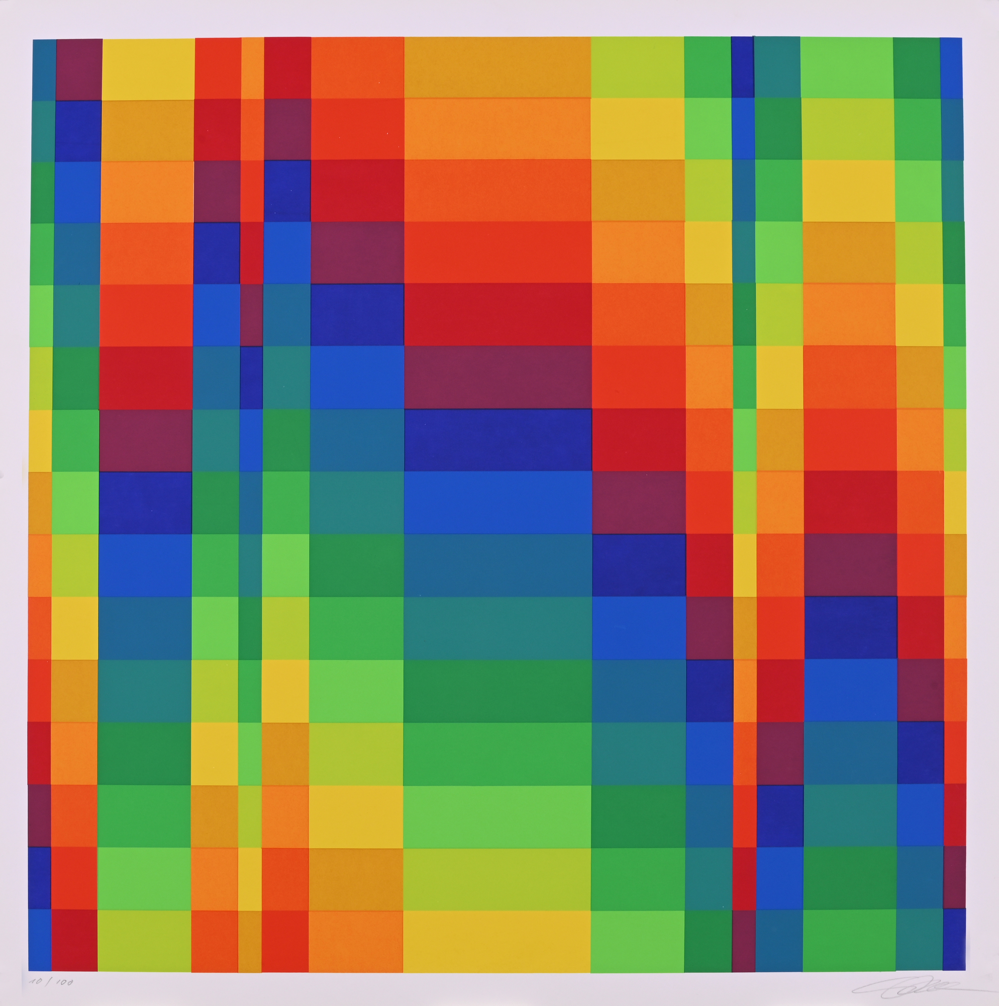 Richard Paul Lohse, 2 sheets: Fünfzehn systematische Farbreihen, 1968; 
Sechs kontinuierliche mengengleiche Farbbänder, 1973