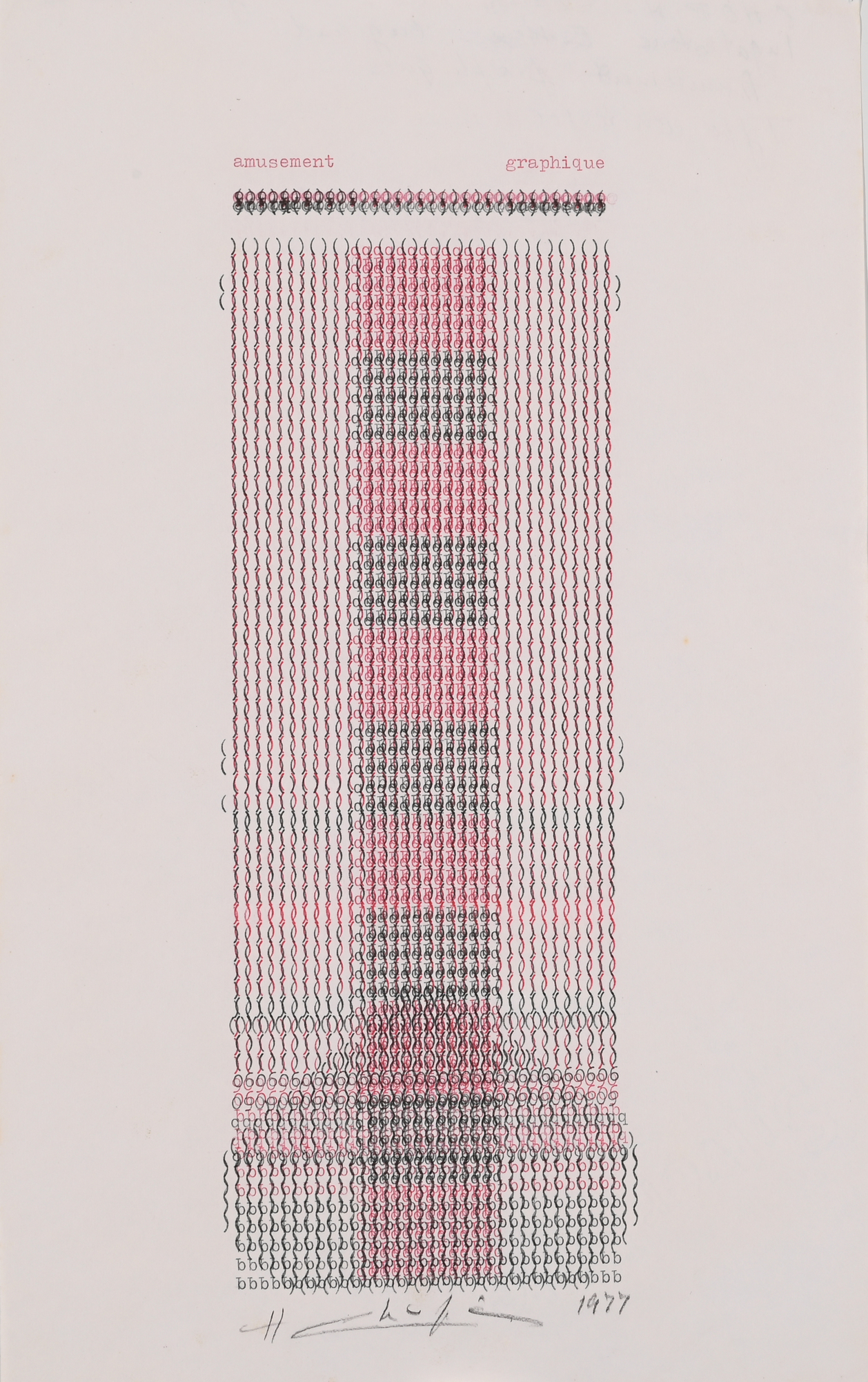 Henri Chopin, Amusement graphique