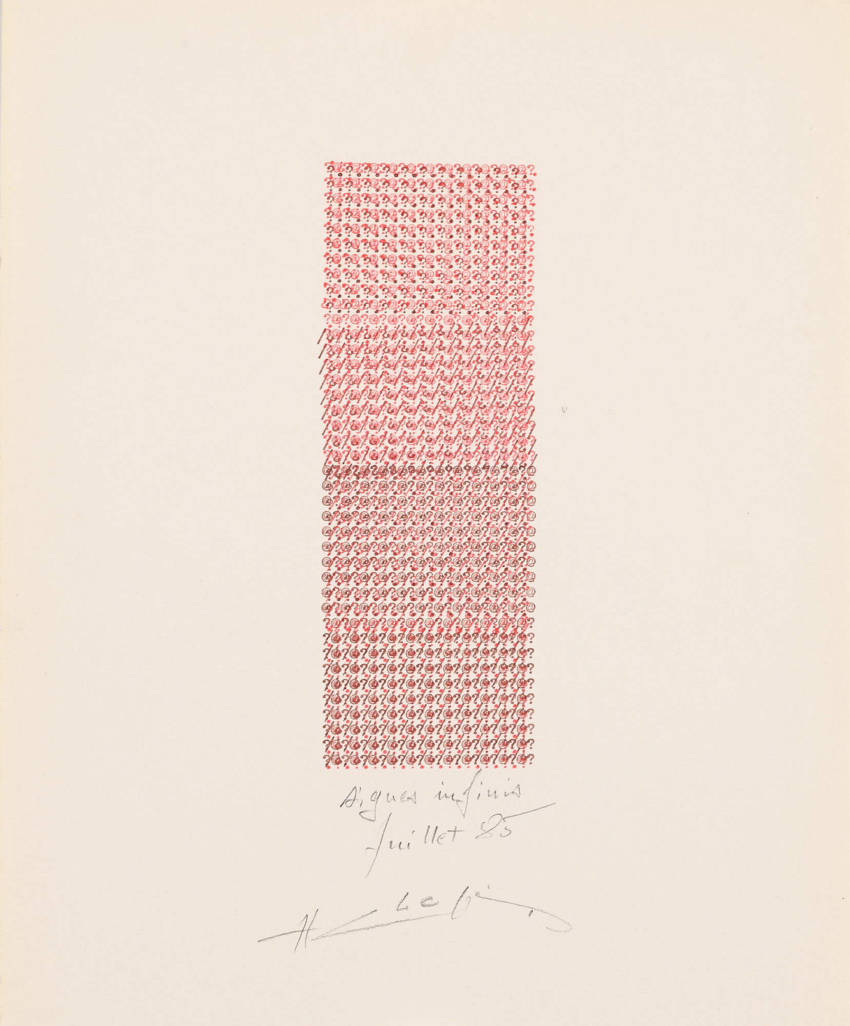 Henri Chopin, Aigues infinis