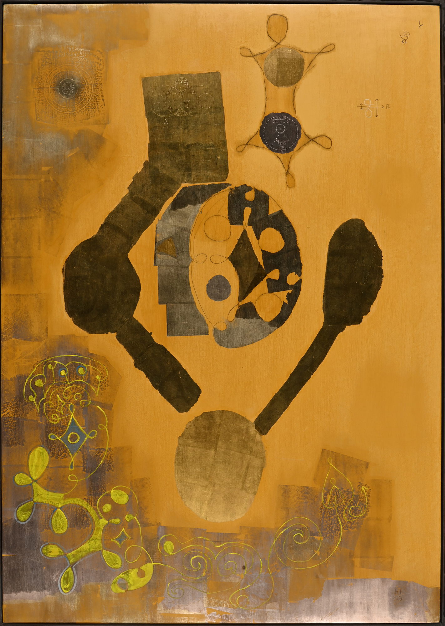Heinrich Eichmann, Gold on ochre
