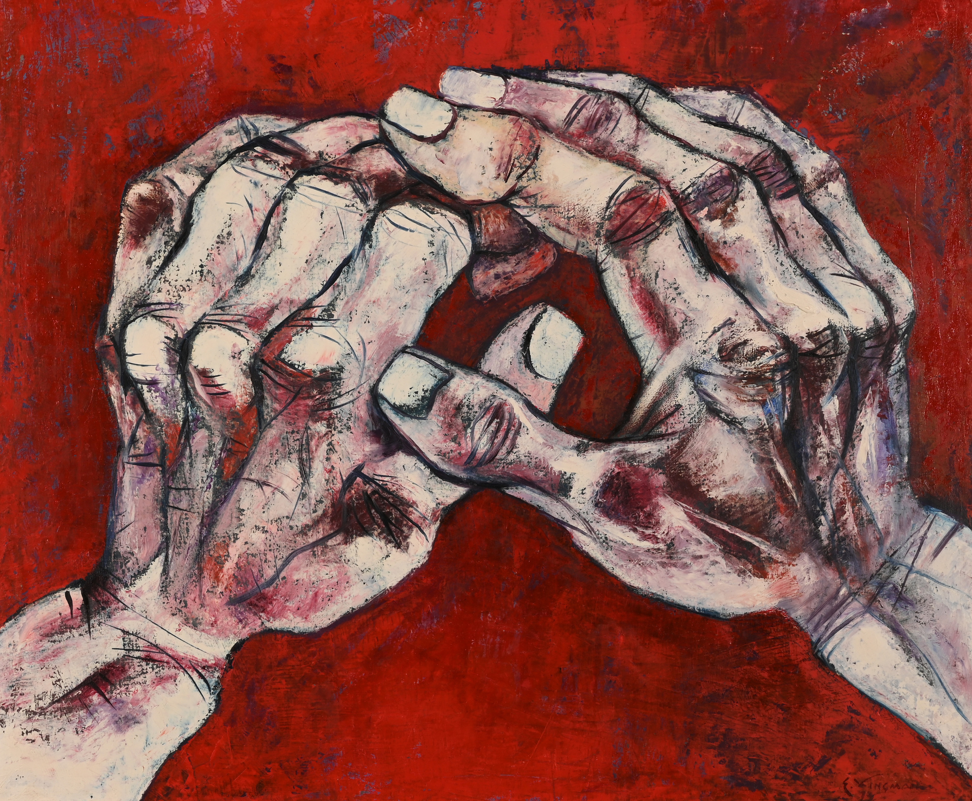 Eduardo Kingman Riofrio, Hands