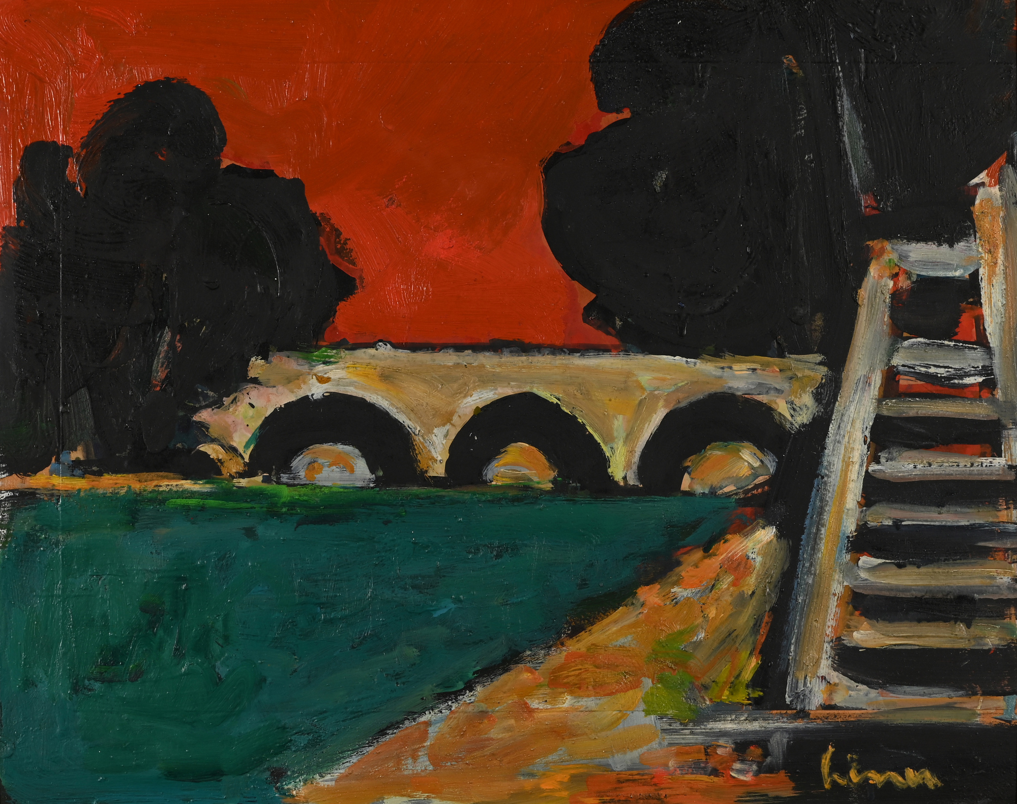 Carl Liner, Brücke über die Seine