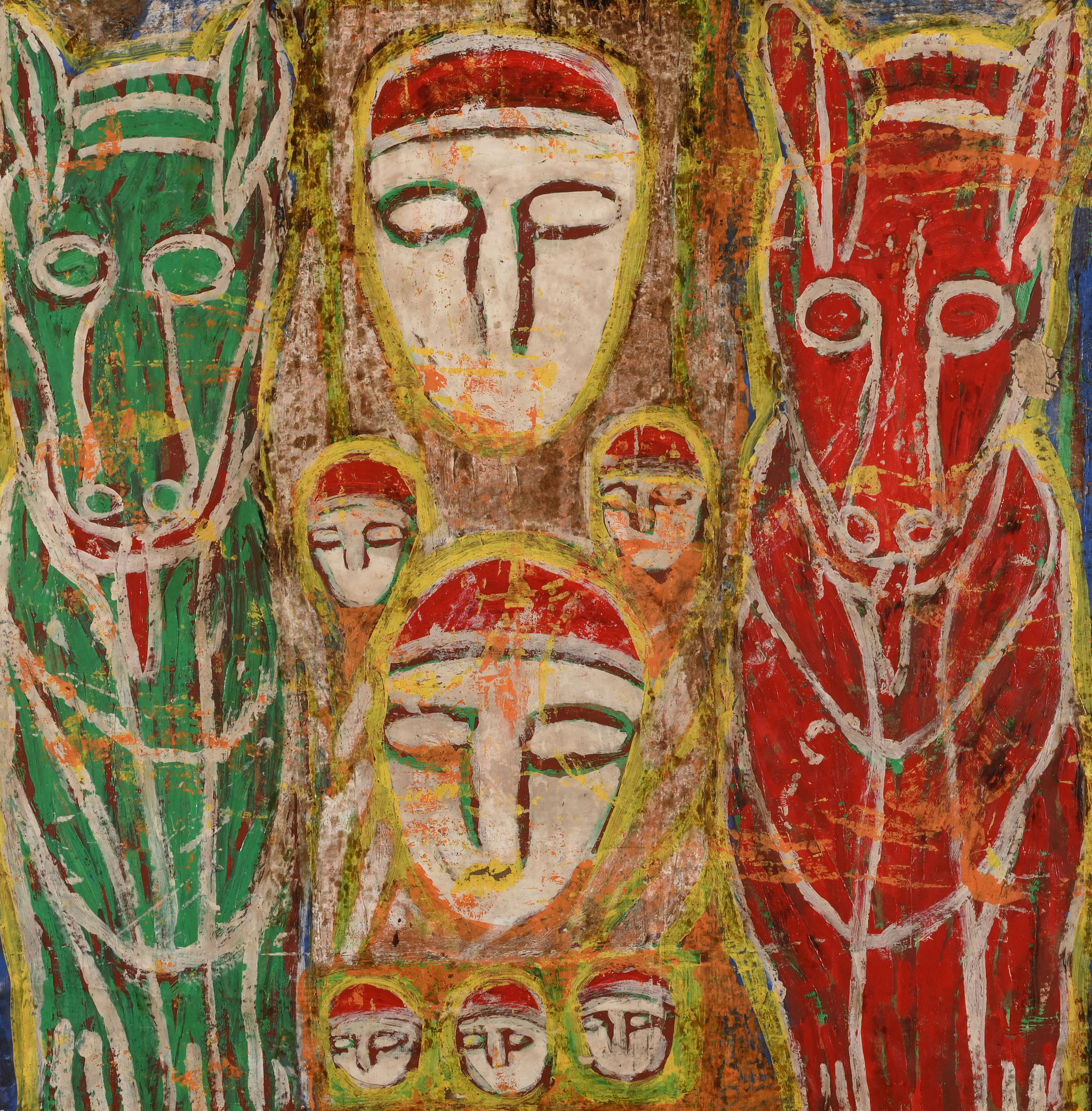 Michel Nedjar, Two horses, seven heads