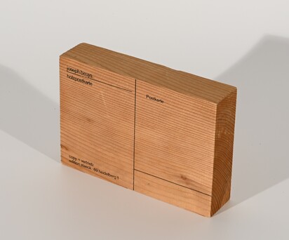 Wooden postcard