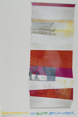 Plakat. Rauschenberg at Galerie Jamileh Weber