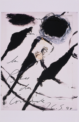 3 Blätter: Julian Schnabel, Per Kirkeby, Robert Morris