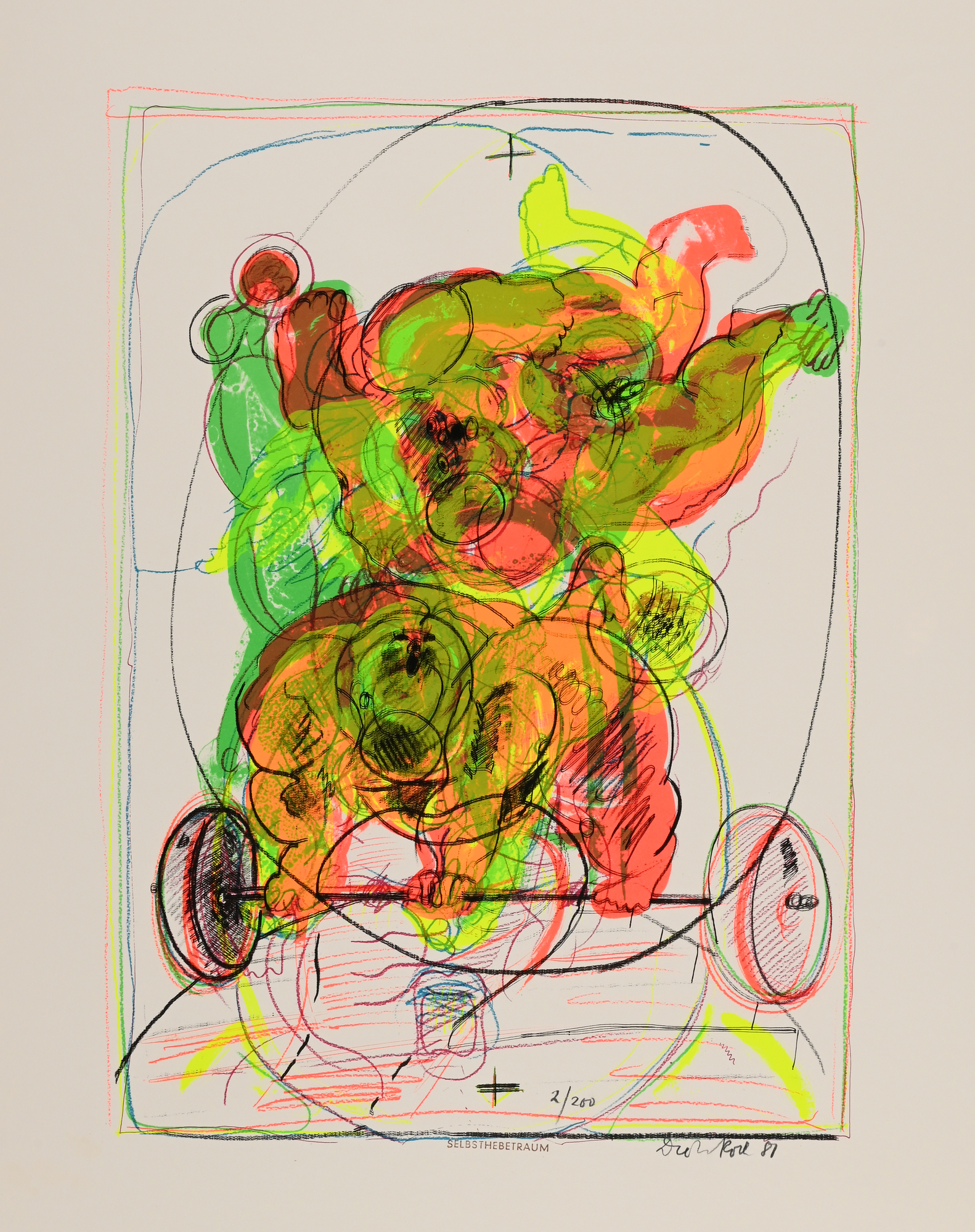 Grafik 20. / 21. Jh., 4 Werke: Dieter Roth, Daniel Spoerri, Jean Tinguely, Celestino Piatti