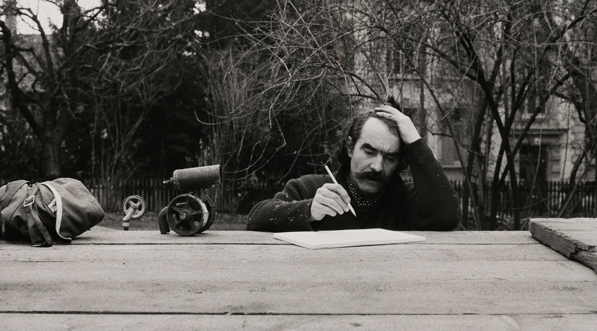 Ernst Scheidegger, 3 photographs: Le Corbusier; Fernand Léger; Jean Tinguely