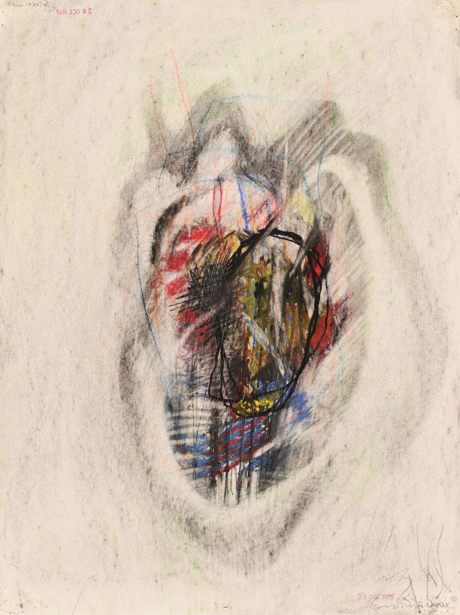 Tom Phillips , Two works: Untitled, 1975