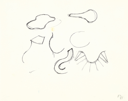 3 drawings: Untitled Sheet of Drawings (ii; iii; iv)