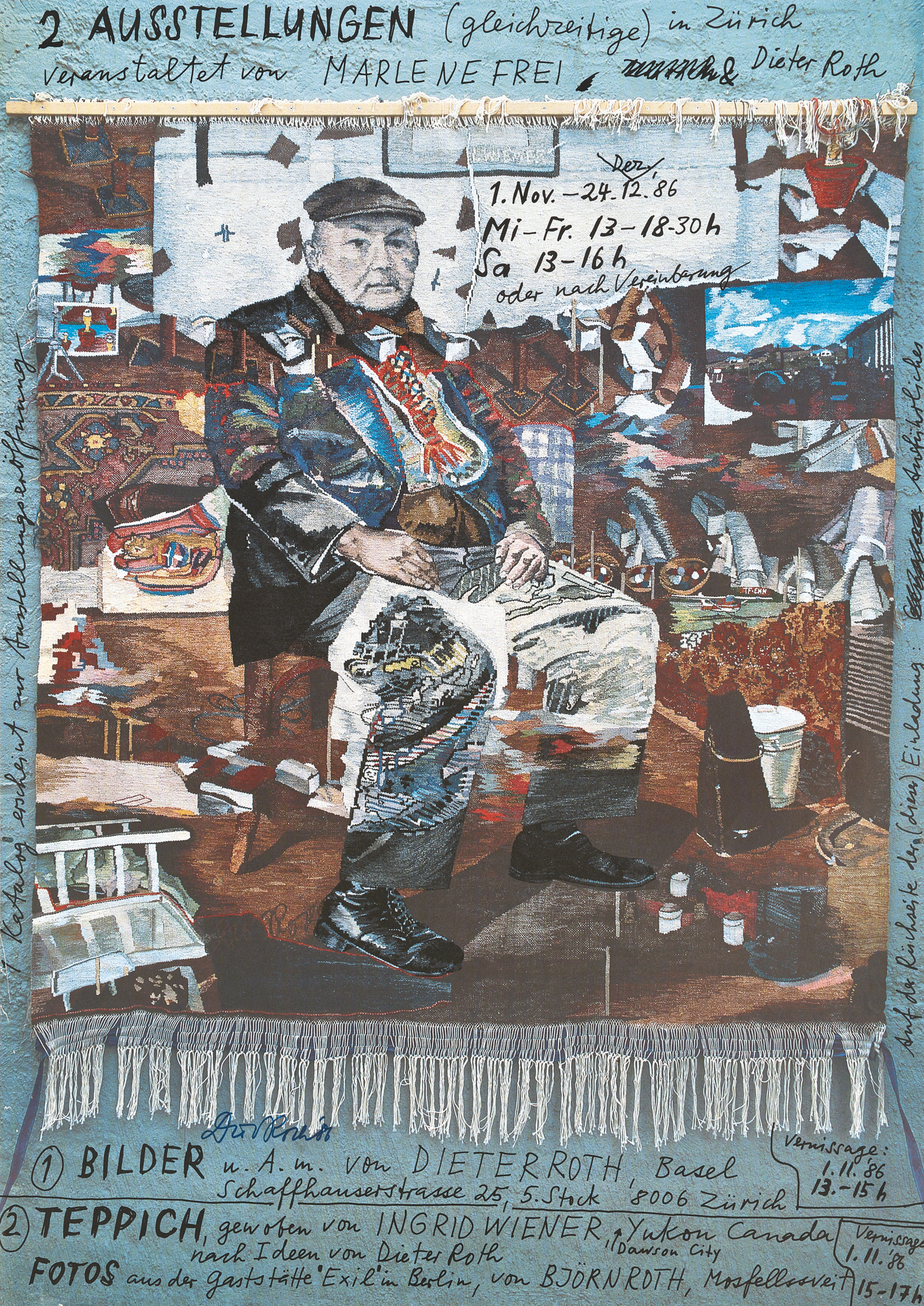 Dieter Roth, 4 Ausstellungsplakate: Dieter Roth