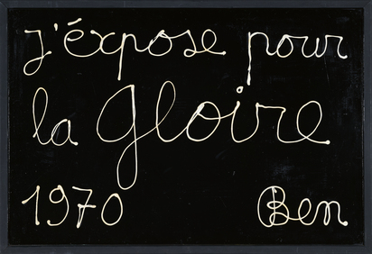 J'éxpose pour la Gloire