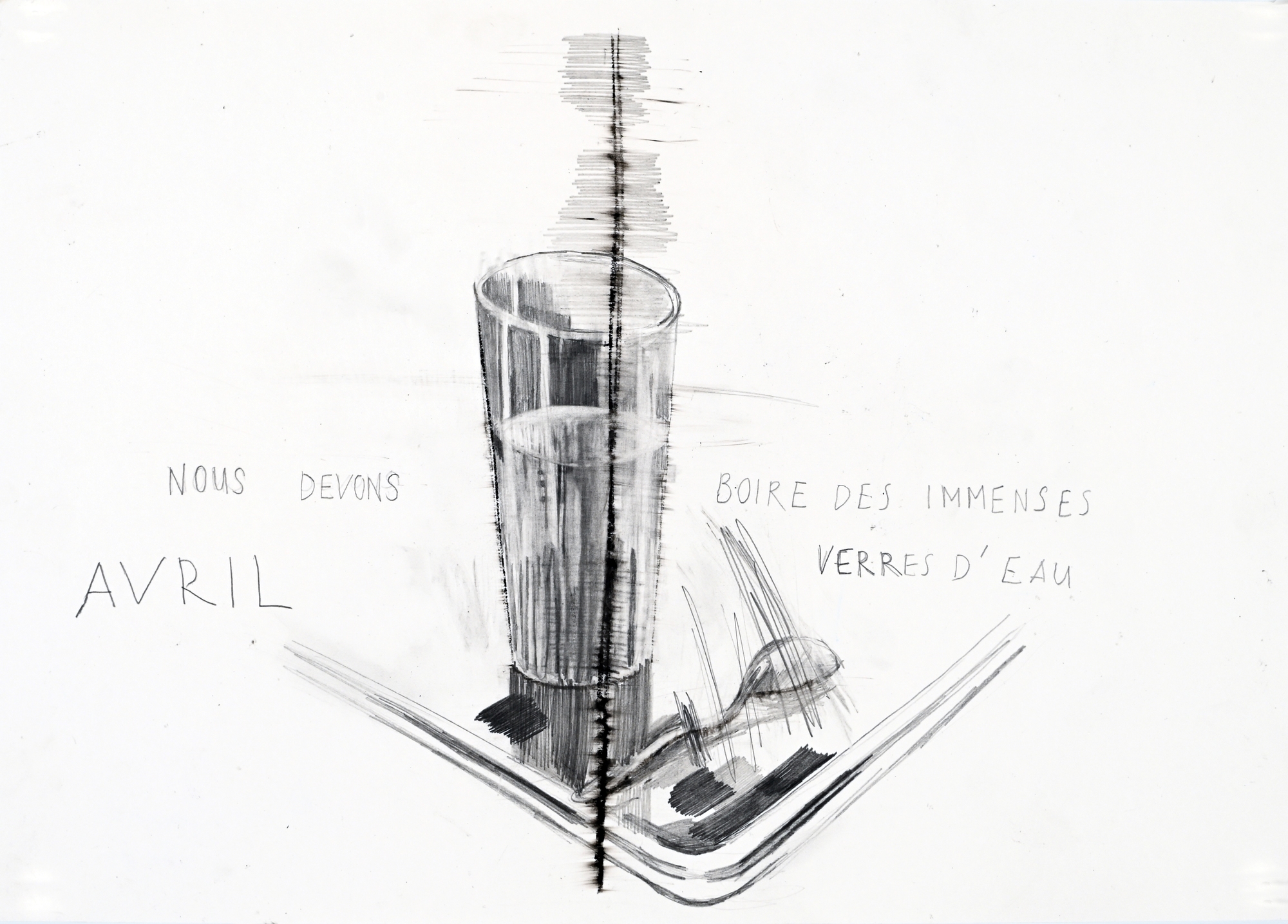 Marc Bauer, 2 drawings: Untitled