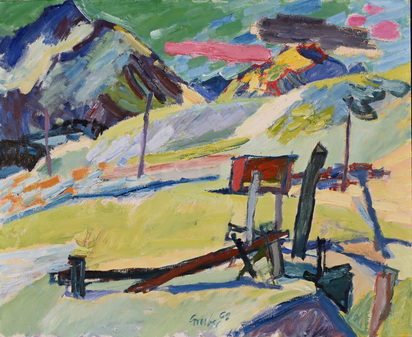 Otto Meiers Bienenhaus im Winter (Grevasalvas)