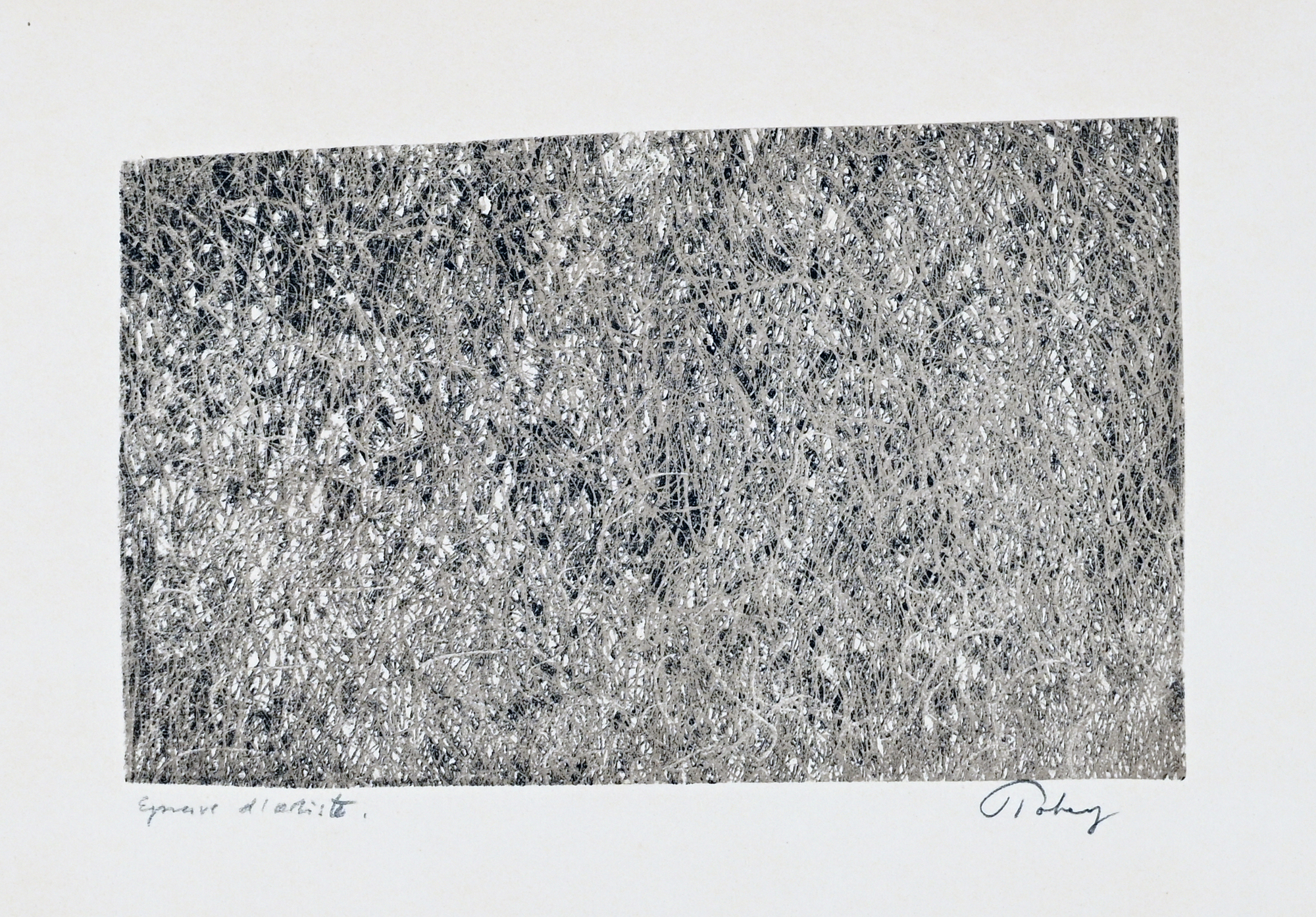 Grafik 20. / 21. Jh., 5 Blätter: Piero Dorazio (3); Giuseppe Santomaso, Mark Tobey.