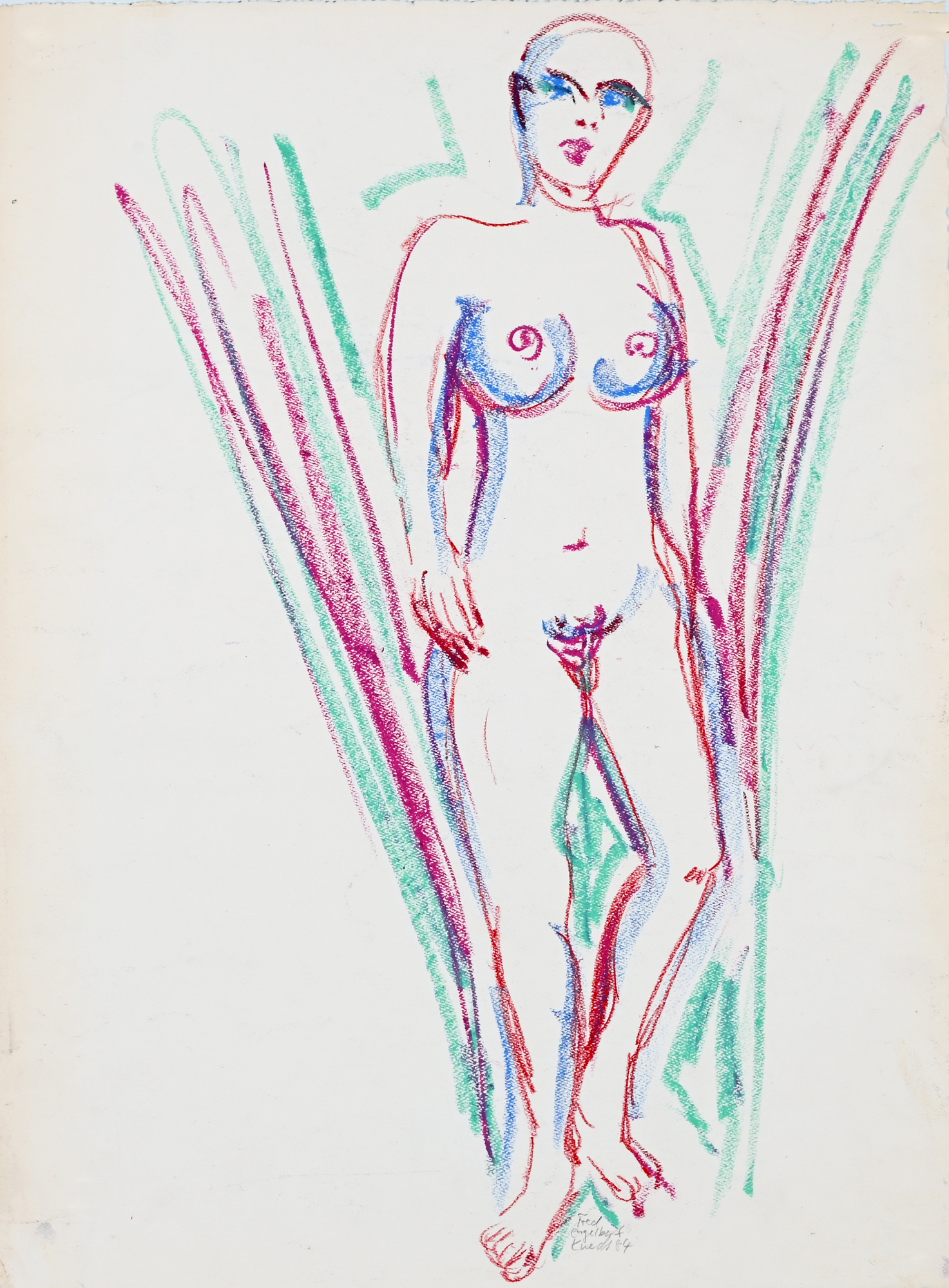 Fred Engelbert Knecht, 5 drawings: Untitled