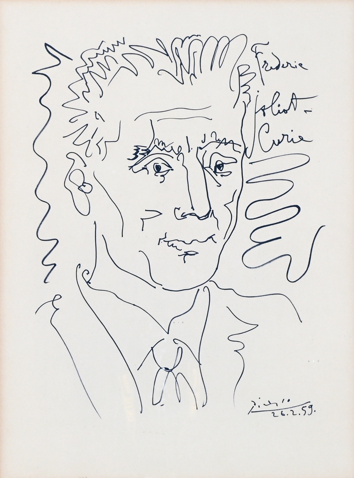 Pablo Picasso, After. Frédéric Joliot-Curie