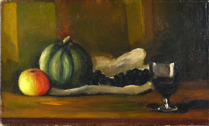 Stillleben mit Melone