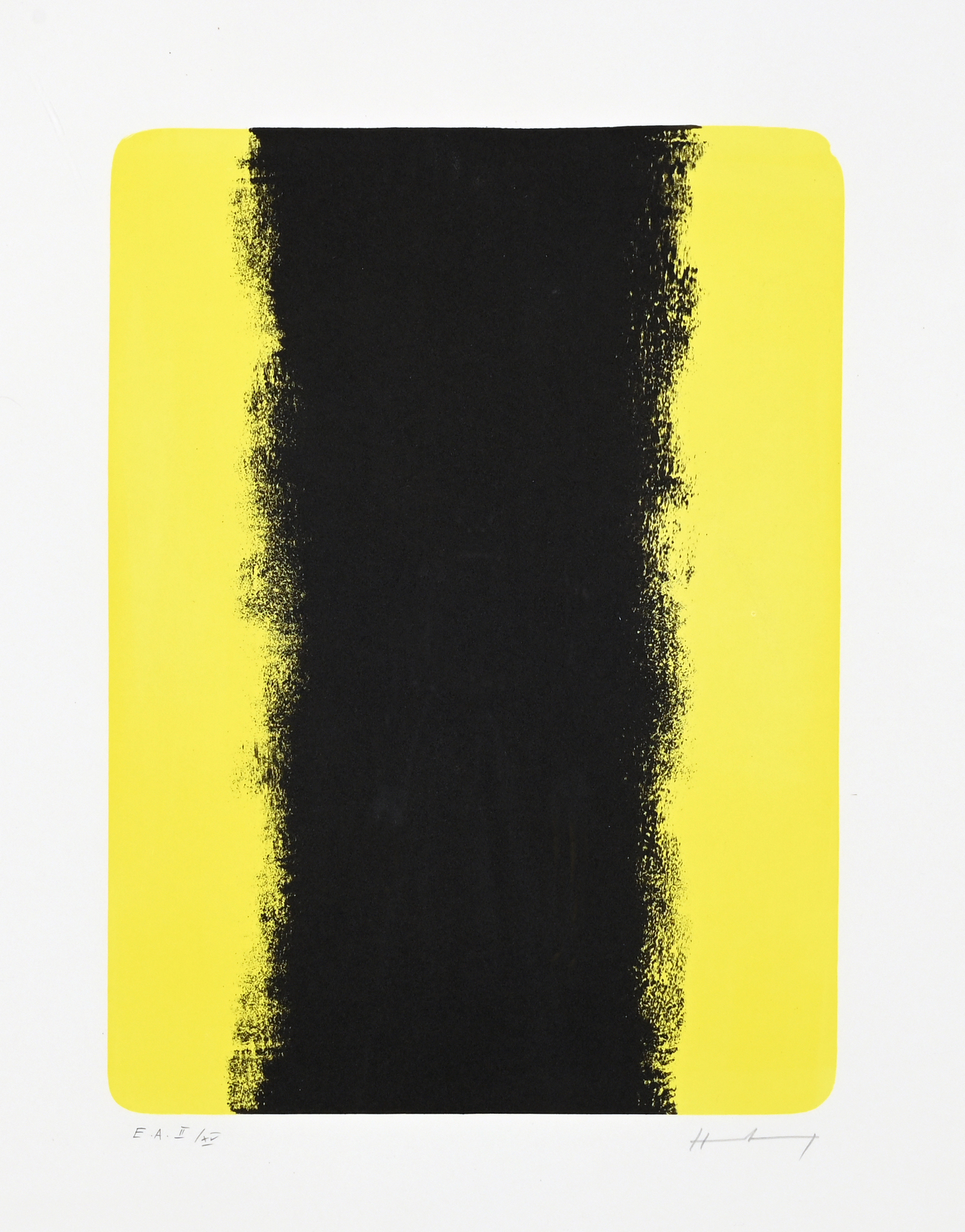 Hans Hartung, 5 Blätter: L-1974-3; L-1974-4; L-1974-5; L-1974-7; L-1974-22