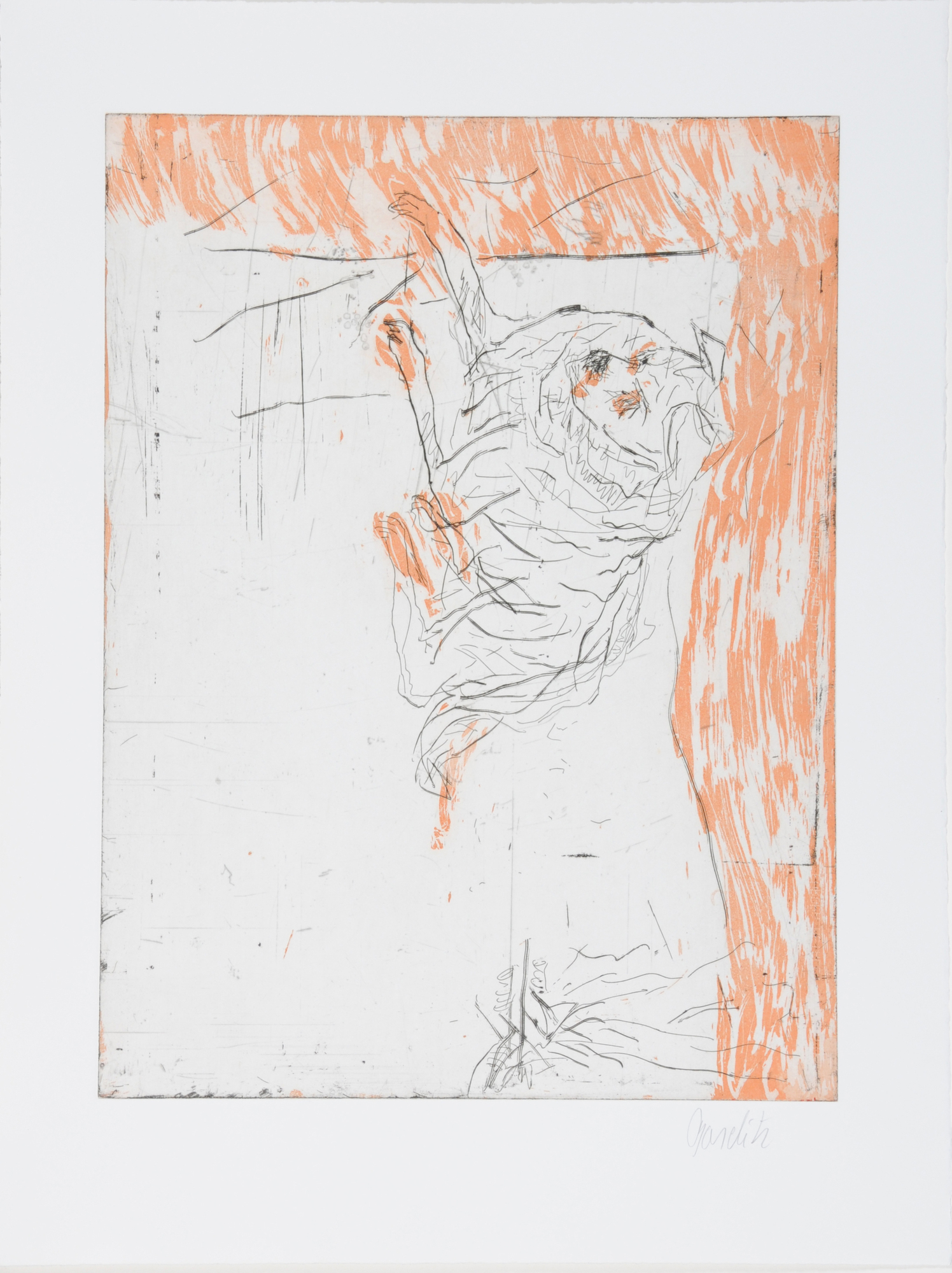 Georg Baselitz, Ohne Titel, aus "Schlafende Hunde"