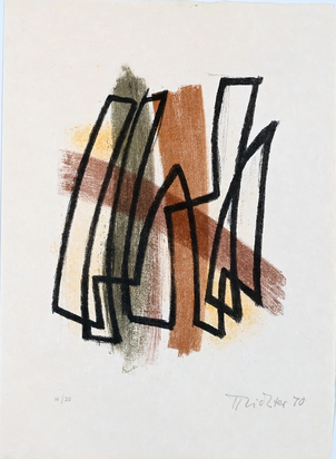 4 Blätter: K. Gerstner; B. Bogart; H. Richter, 1970 (2)