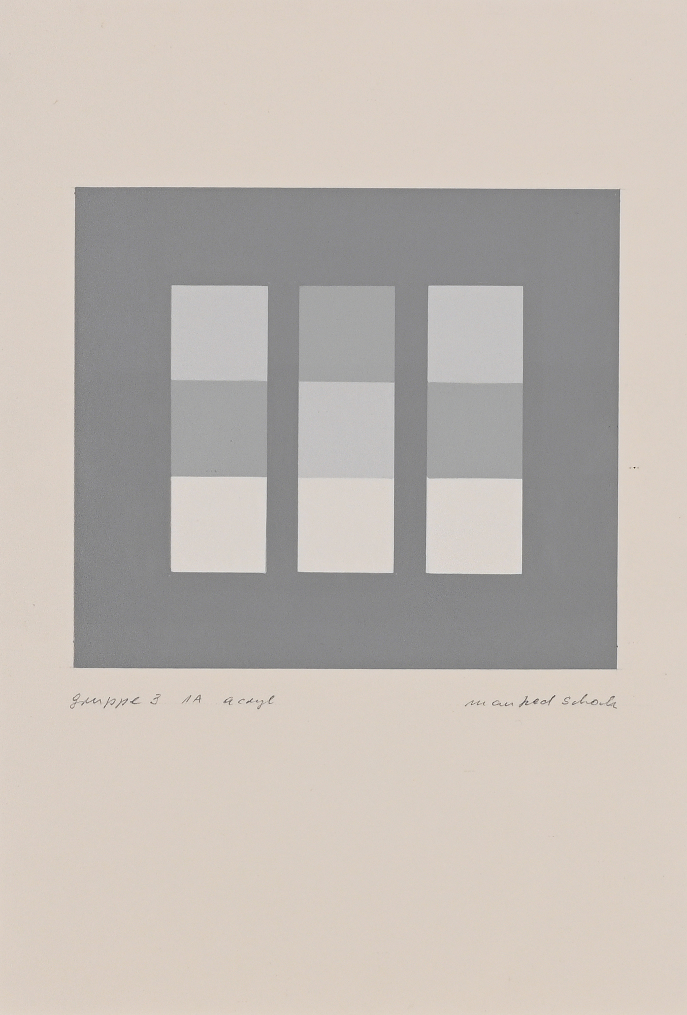 Manfred Schoch, Gruppe 3 1A Acryl