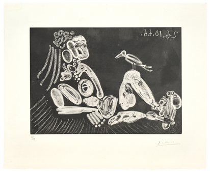 Femme à l'oiseau