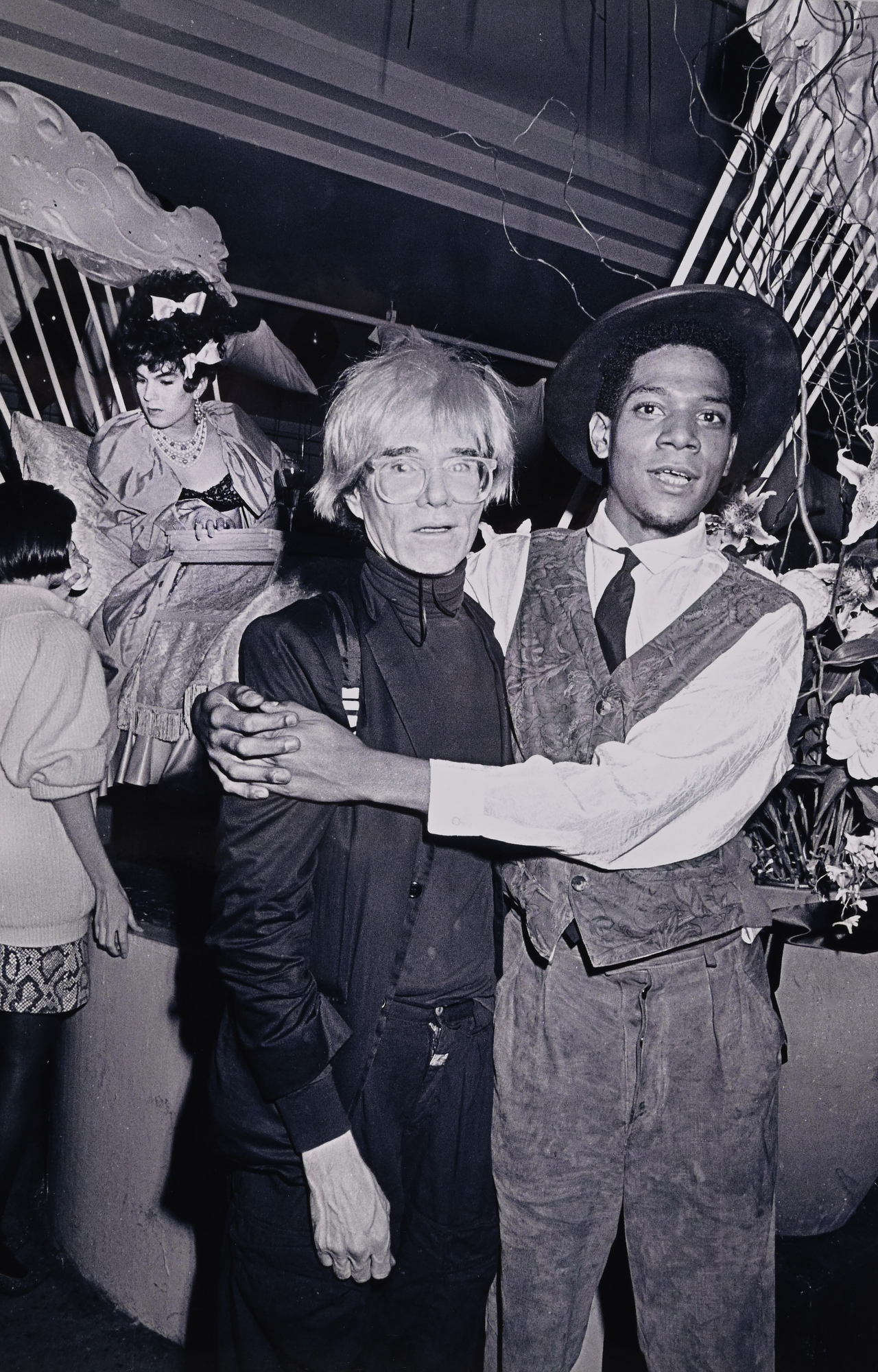 Ben Buchanan, 2 photographs: Andy Warhol und Jean Michel Basquiat, 1984; Roy Lichtenstein and Laurie Anderson, 1984