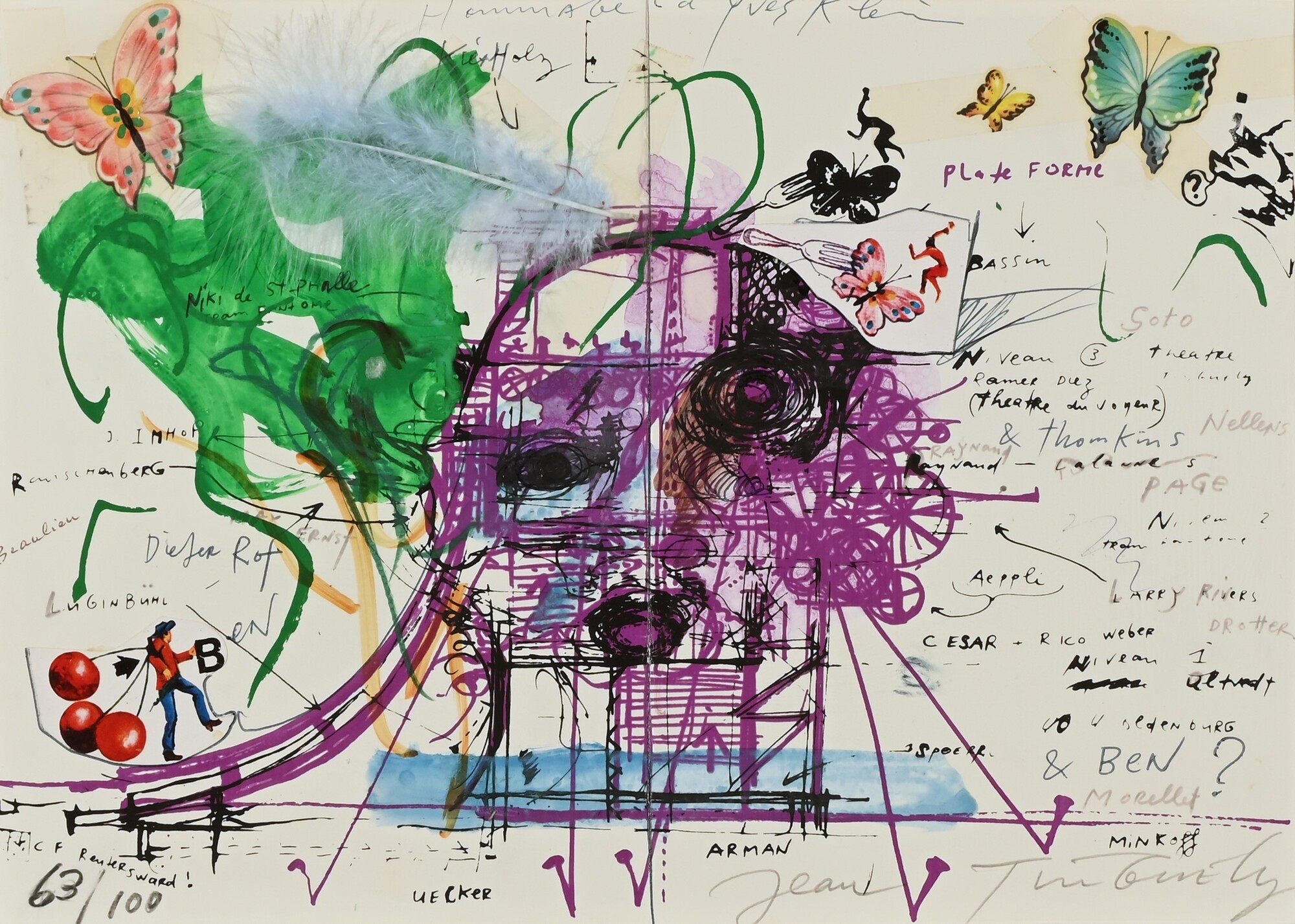 Jean Tinguely, Hommage à Yves Klein