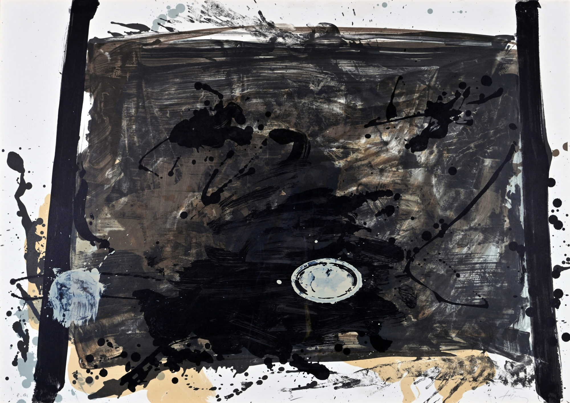 Antoni Tàpies, 5 Blätter, aus "Suite 63x90"