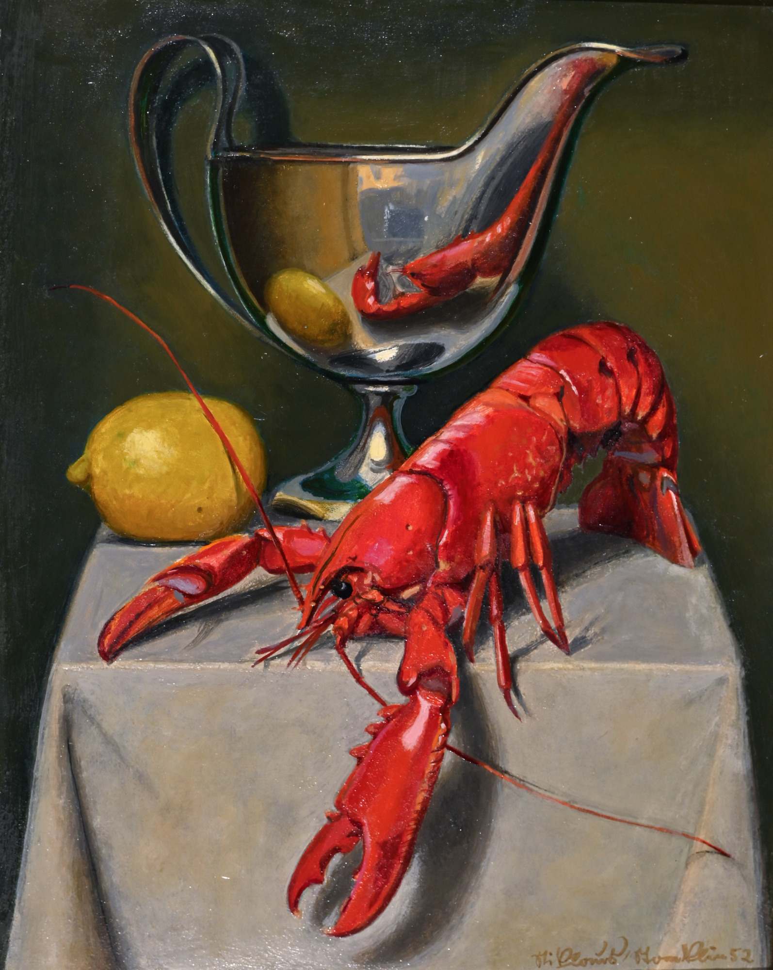 Niklaus Stoecklin, Still life with lobster and lemon