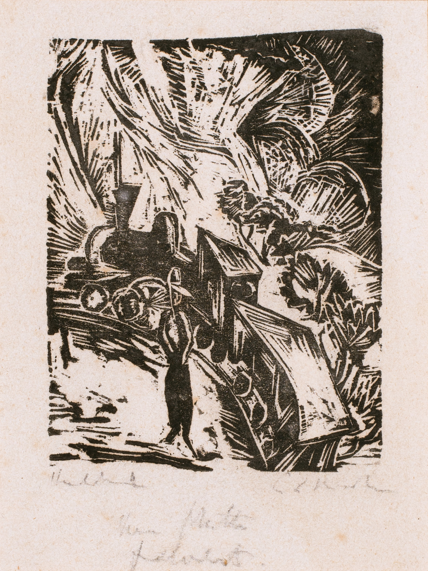 Ernst Ludwig Kirchner, Rhätische Bahn im Schnee, Davos, I