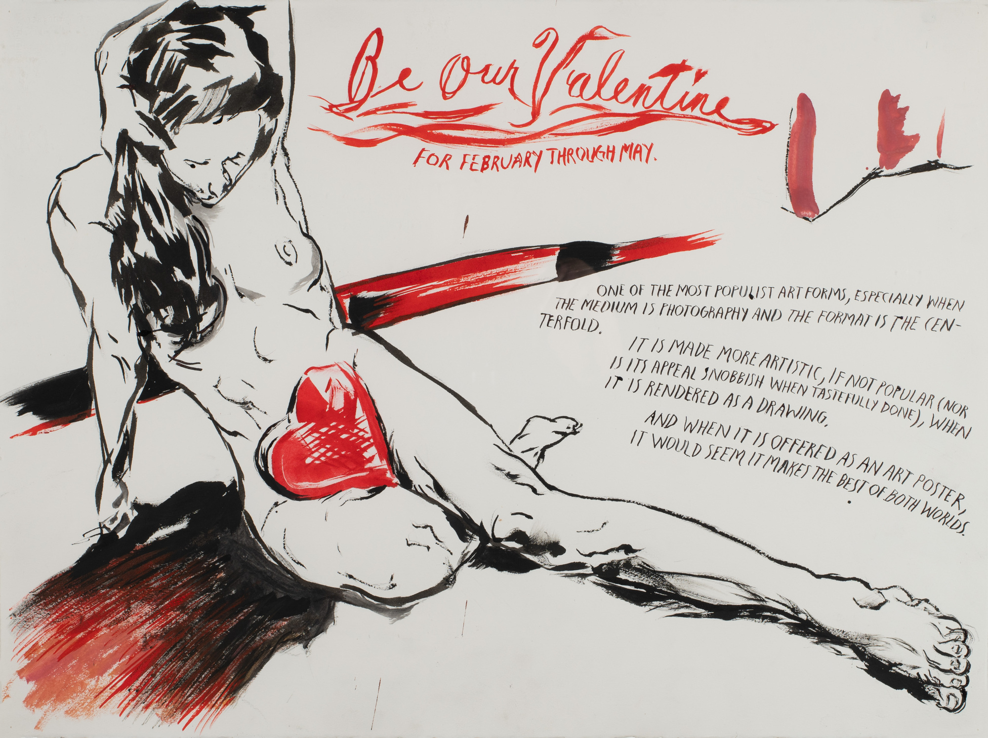 Raymond Pettibon, No Title (Be our Valentine)