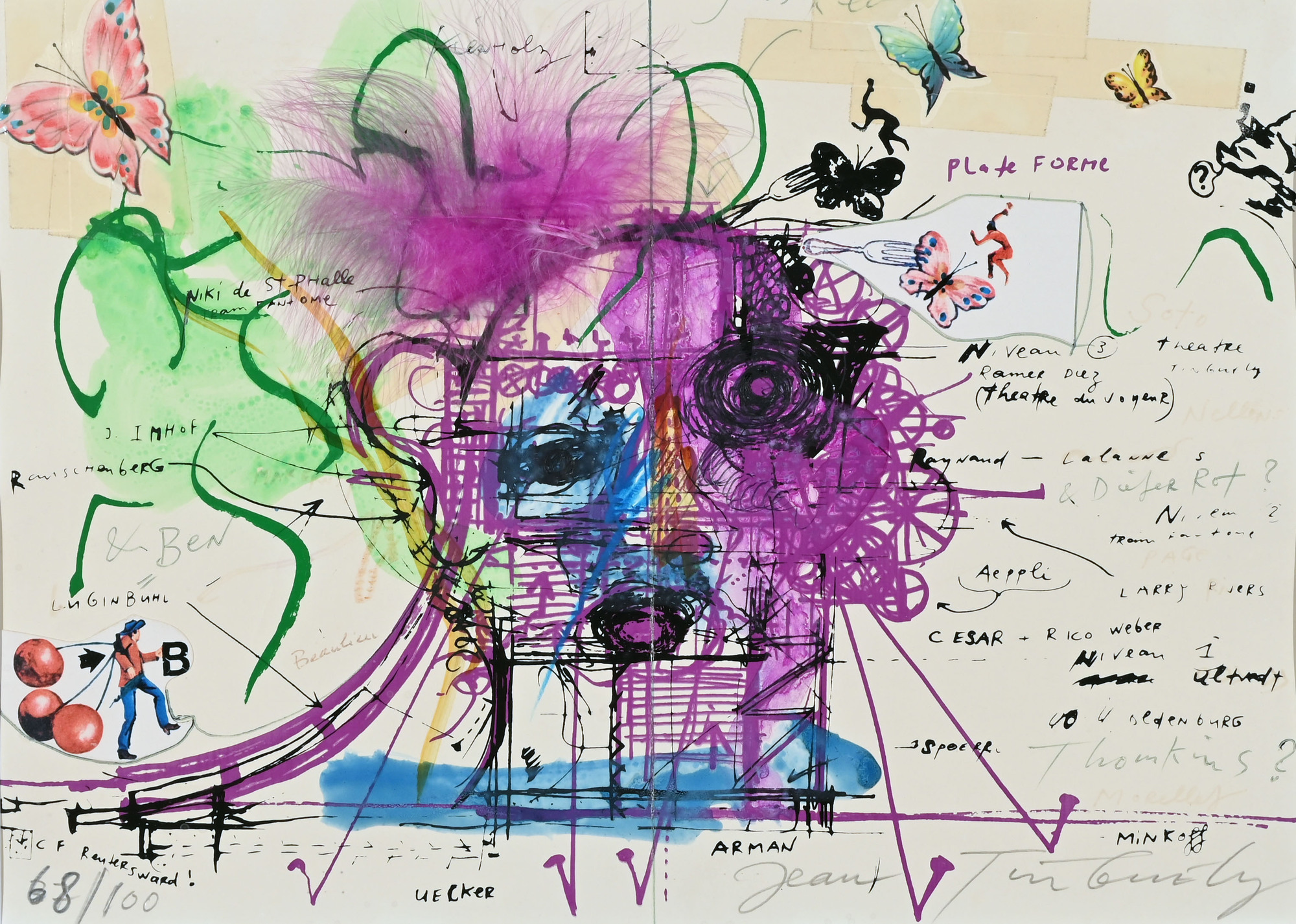 Jean Tinguely, Hommage à Yves Klein