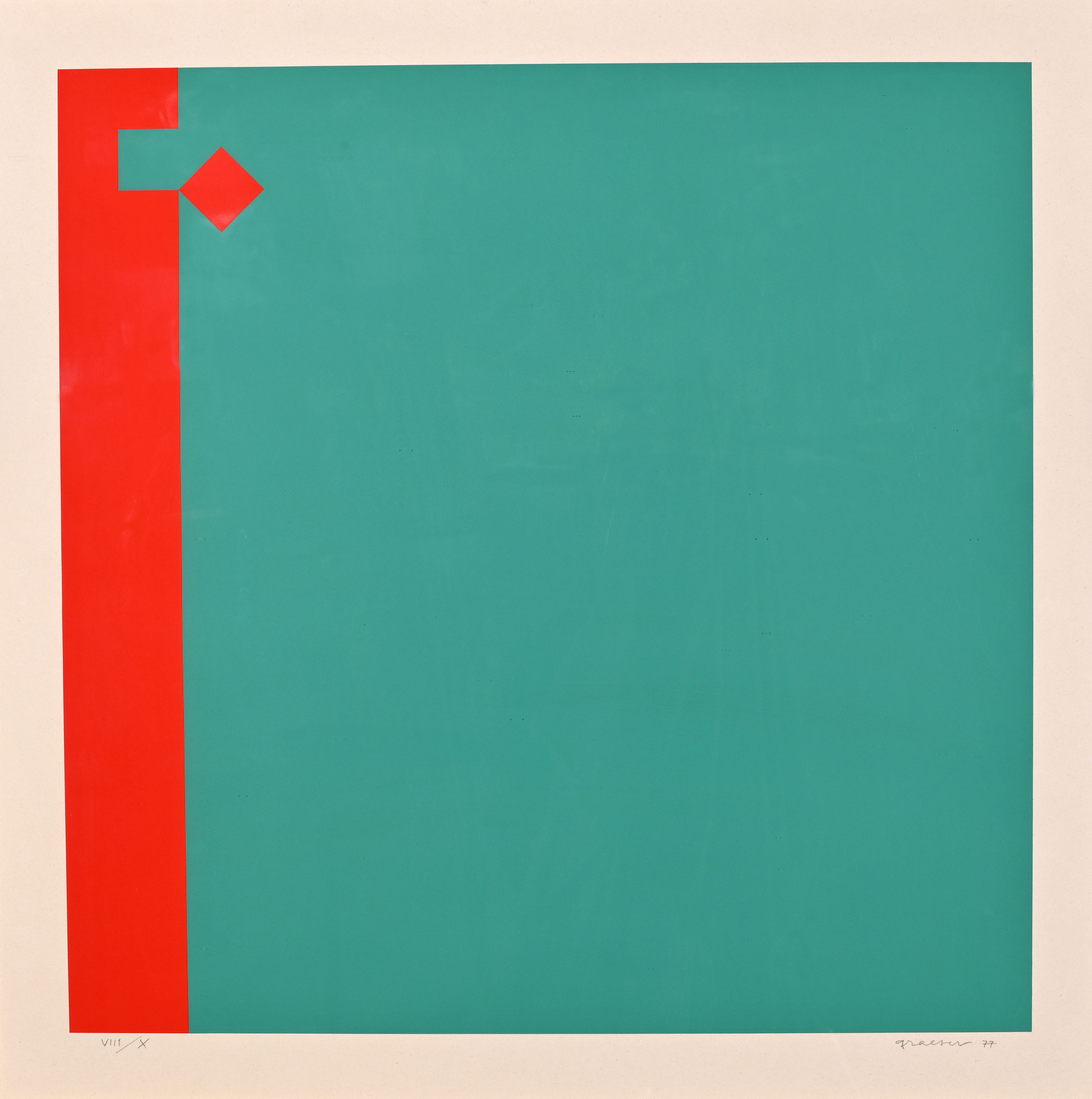 Camille Graeser, 2 sheets: Untitled, 1975; Untitled, 1977
