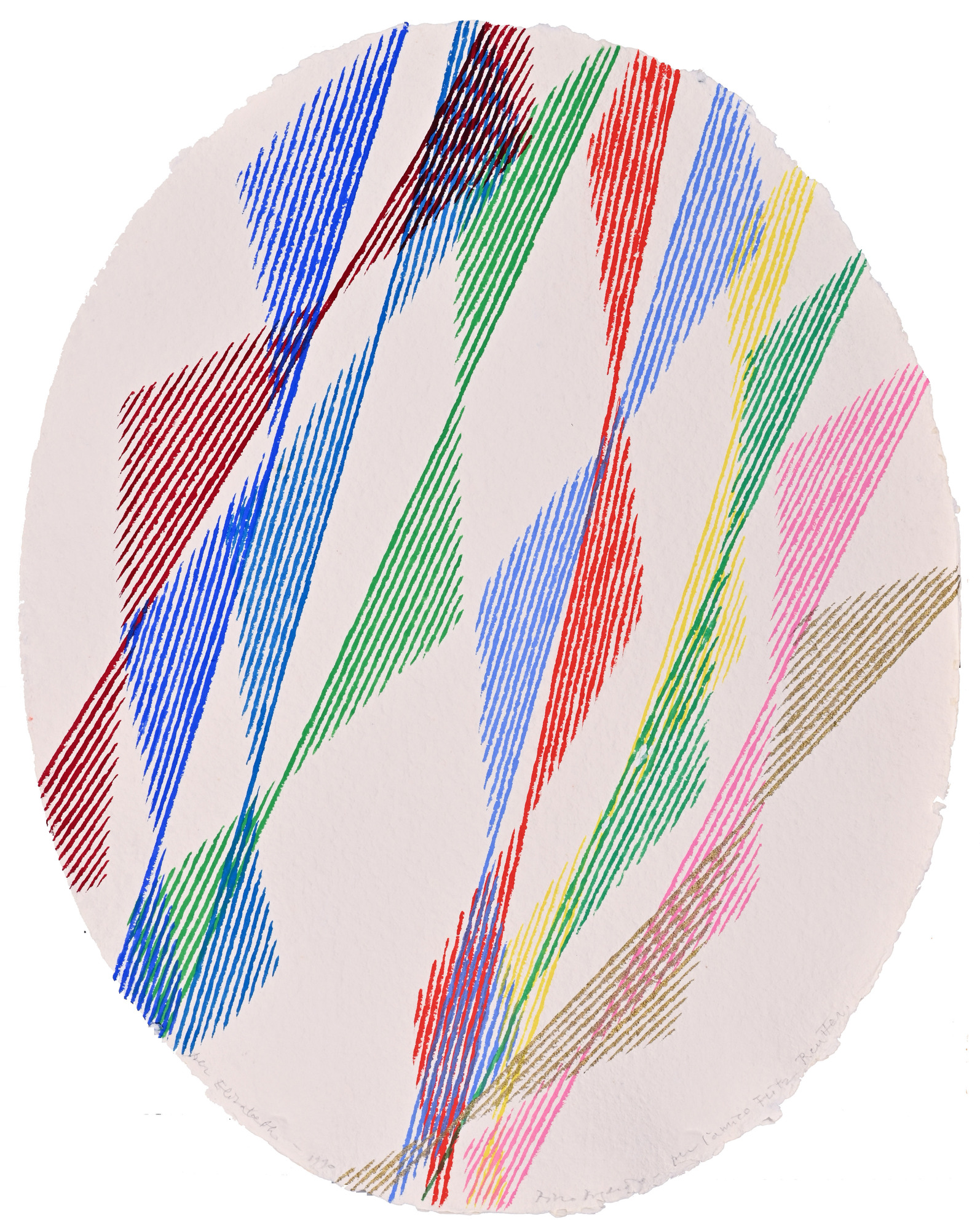 Piero Dorazio, Untitled (Ovale)