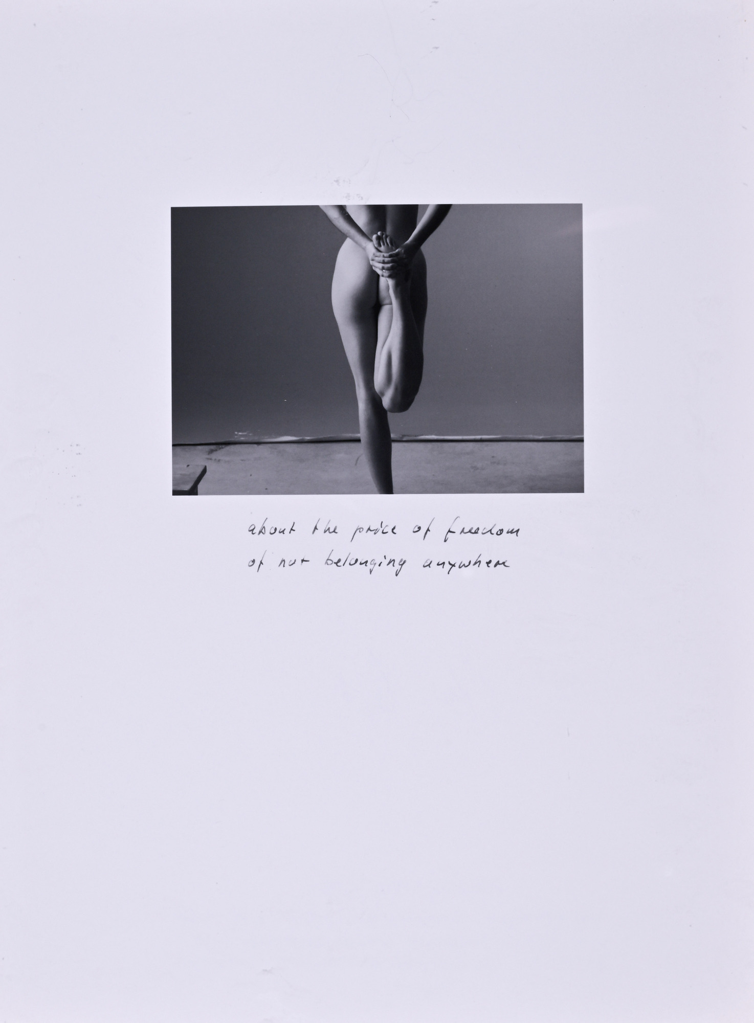 Christian Vogt, About the Price of Freedom, of not Belonging Anywhere