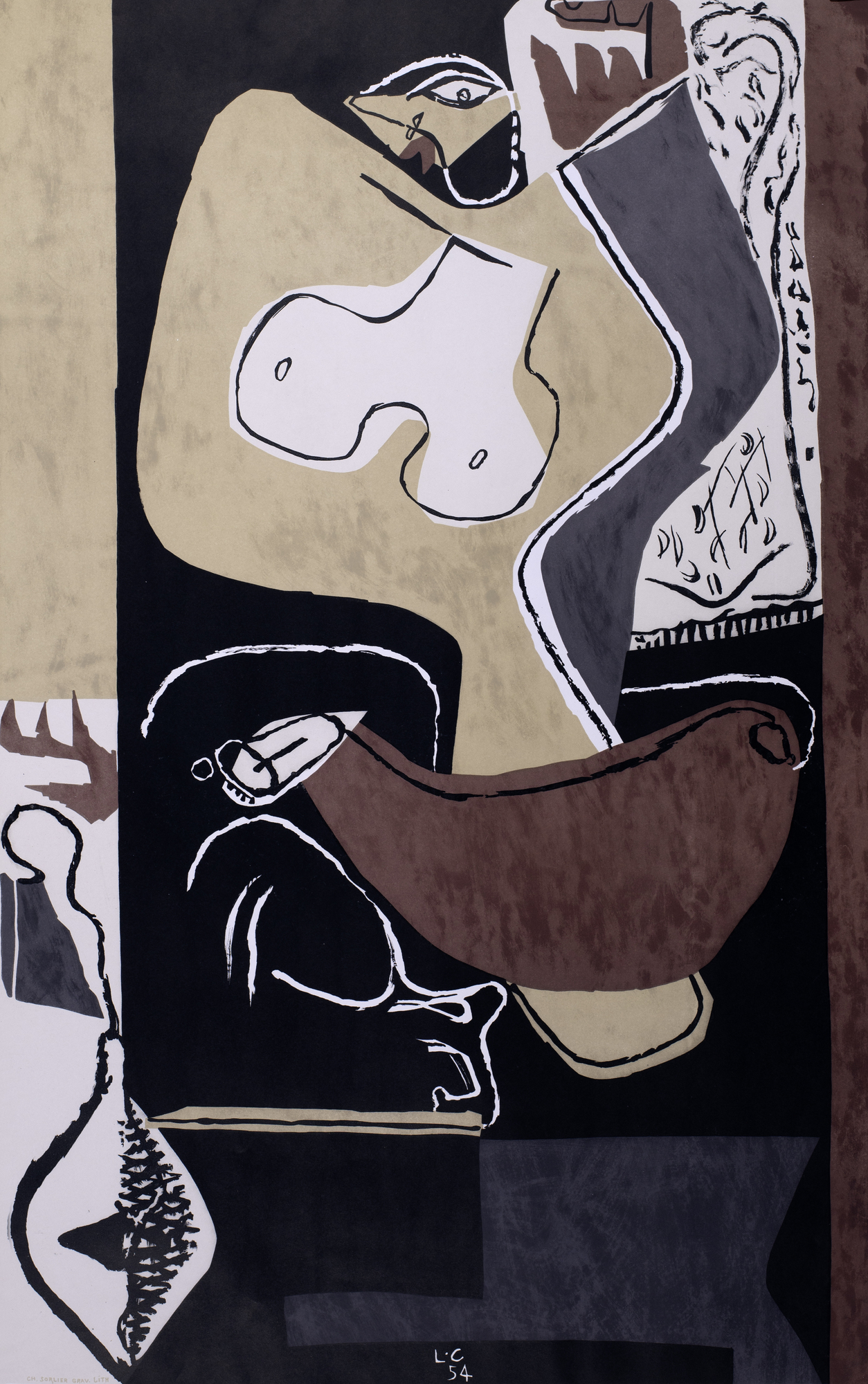 Le Corbusier, Femme à la main levée