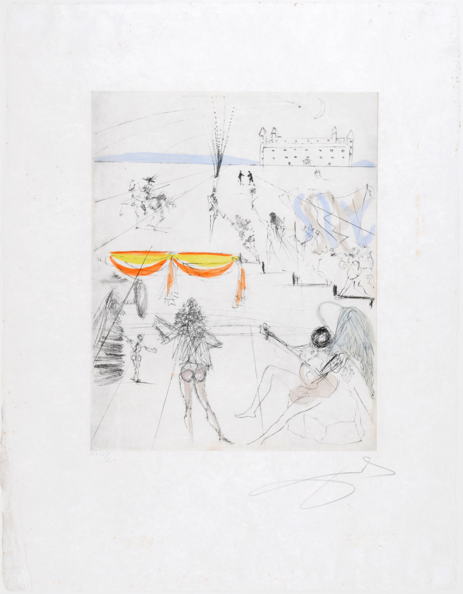 Salvador Dalí, St. Jacques de Compostelle, from "Hippies"