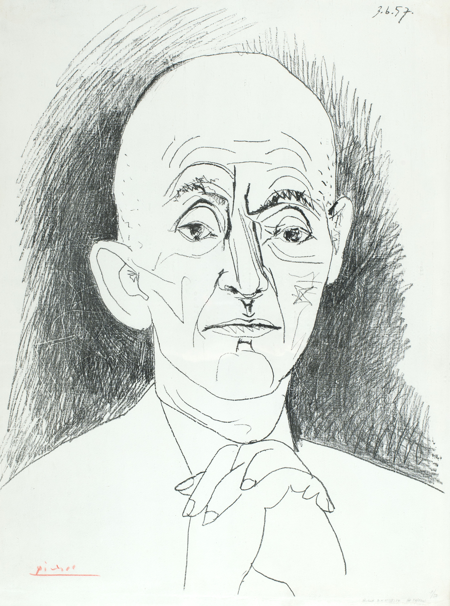 Pablo Picasso, Portrait de D. H. Kahnweiler III