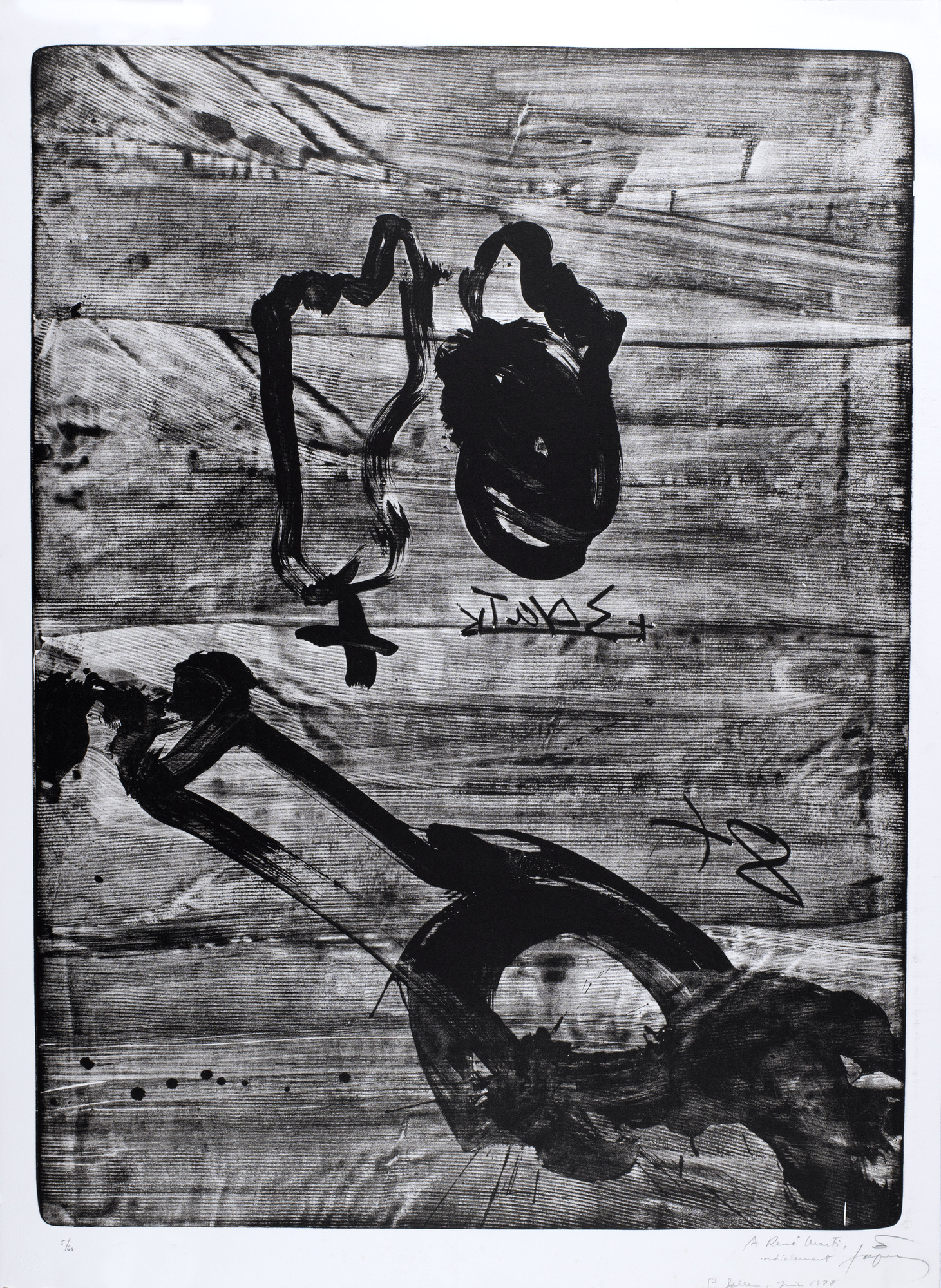 Antoni Tàpies, Folder. Improvisations en blanc et noir