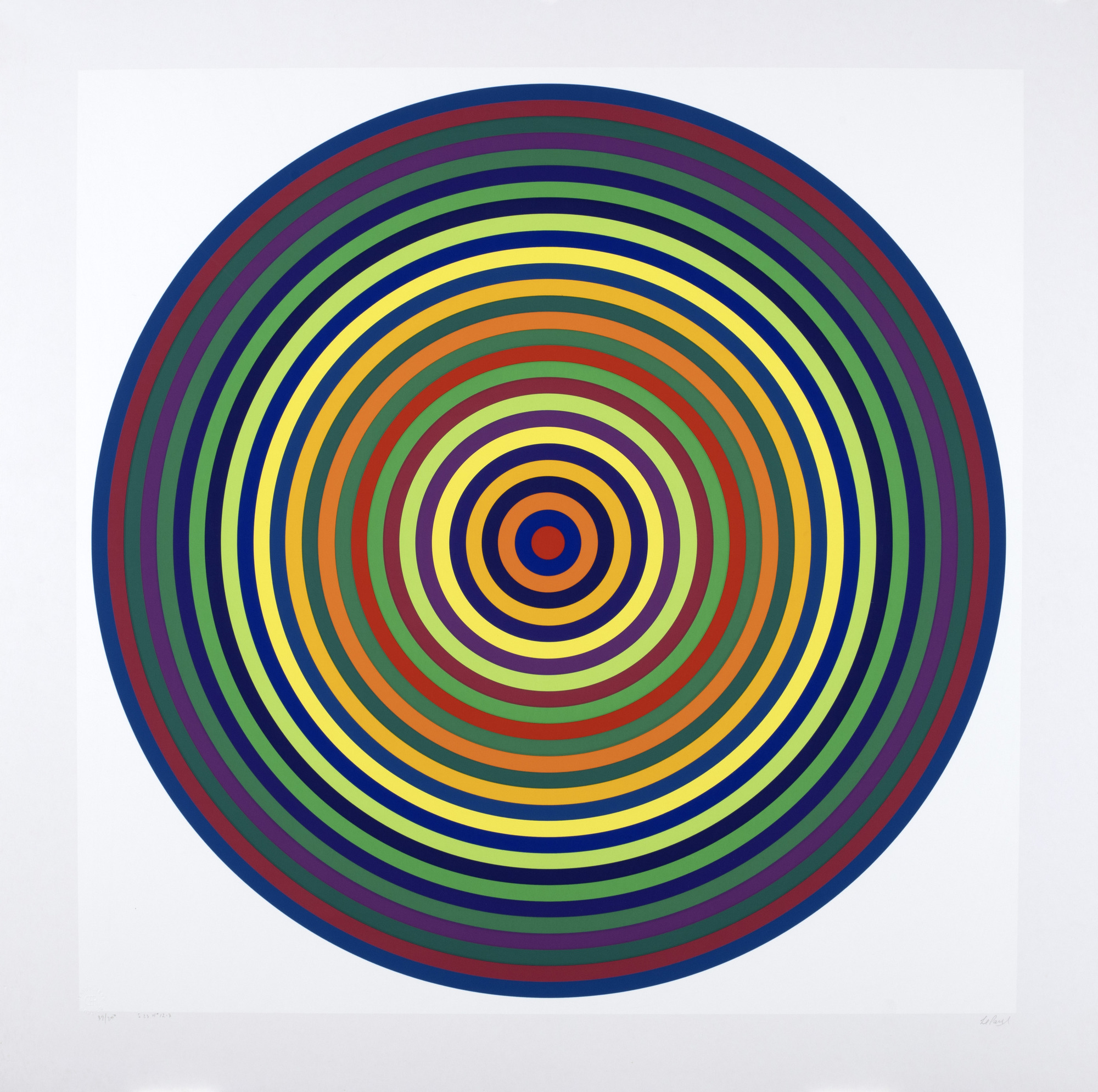 Julio Le Parc , 4 sheets from "Couleur No. 1"